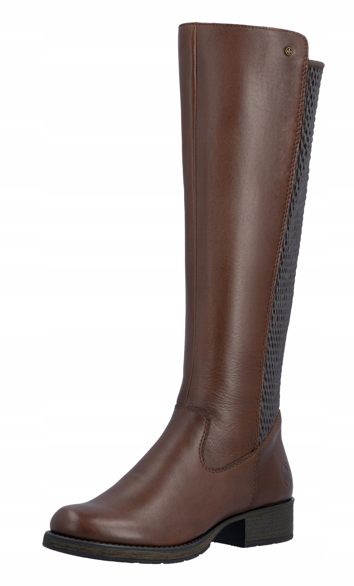 Rieker Z9591-29 vel.38 hnědé klasické kozačky Stretch
