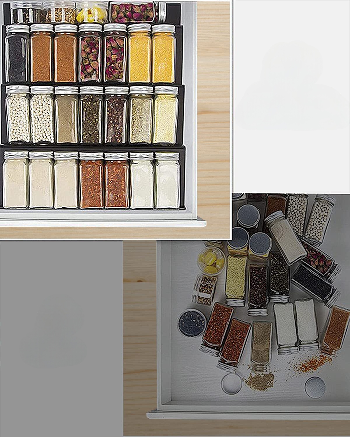 ORGANIZER DO SZUFLADY REGAŁ NA PRZYPRAWY PRZYPRAW Długość (cm) 60