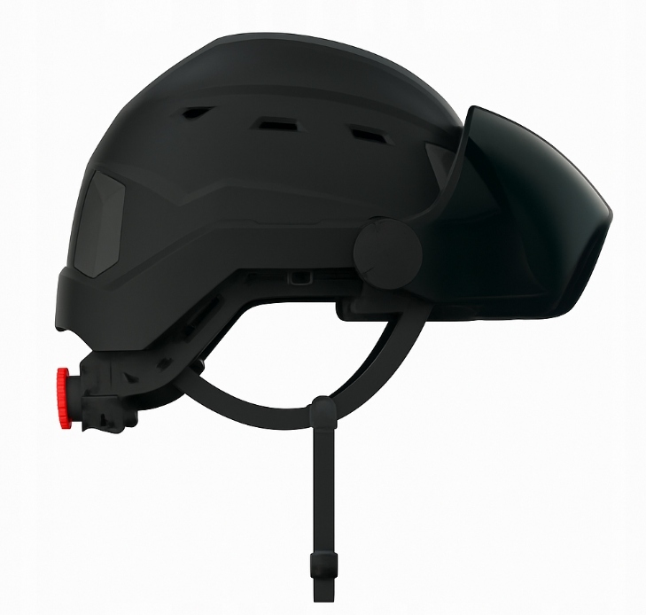 Hełm Protekt Atra 40V S42 Wizjerka Wentylacja Więźba Obrotowa Czarny