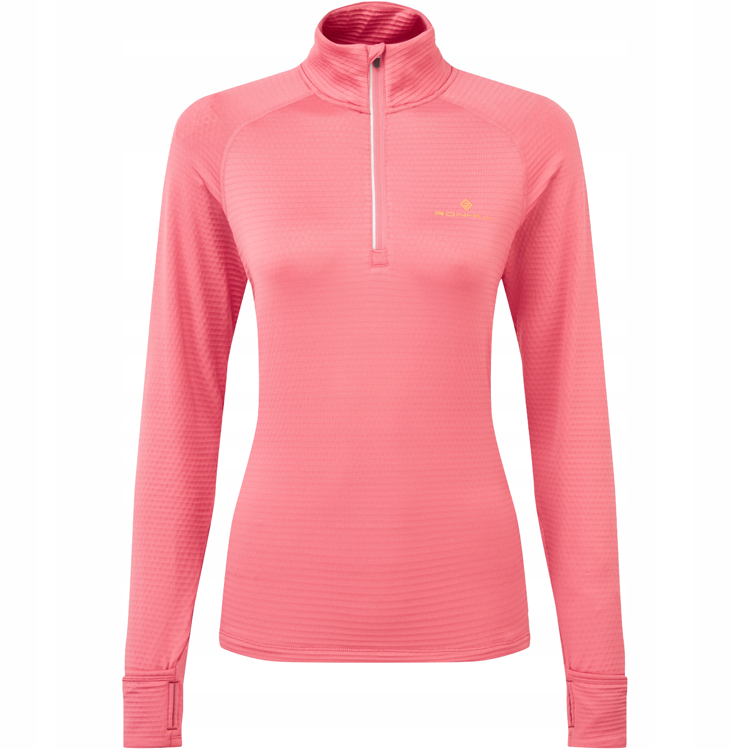 Bluza do Biegania Ronhill Sportowa Damska Tech Winter 1/2 Zip Różowa M