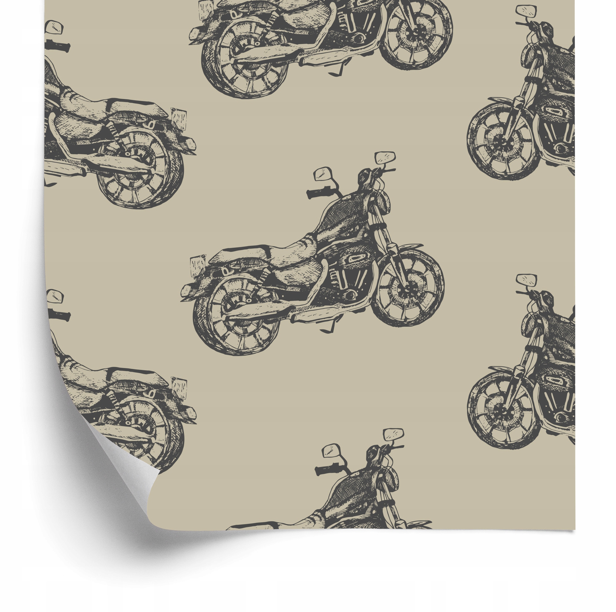 Tapeta Motocykly Vintage 50x1000 cm