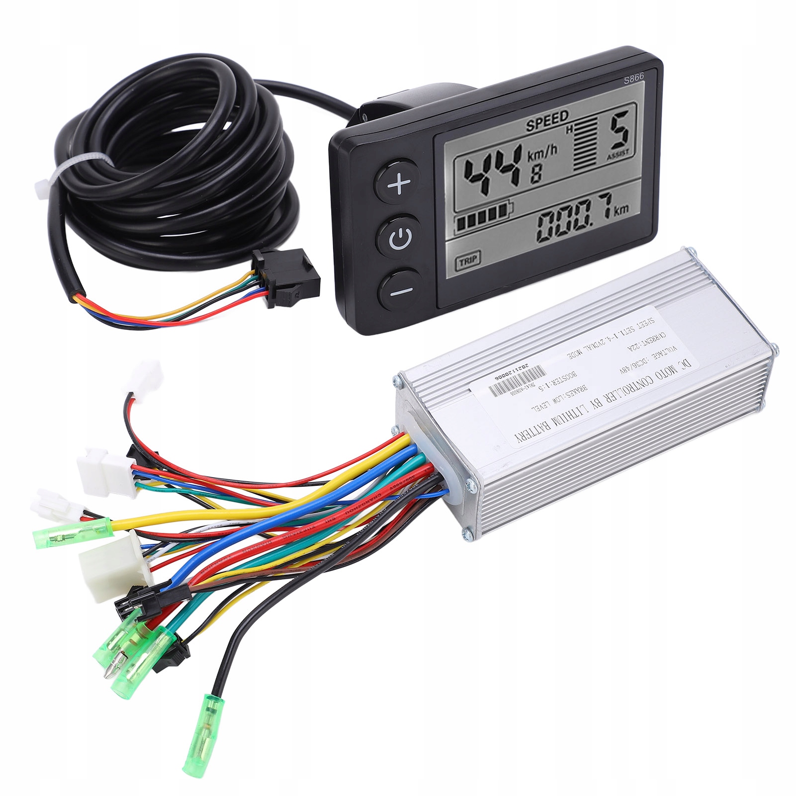 LCD Ovladač Jízdního Kola DC36V/48V 500W/750W