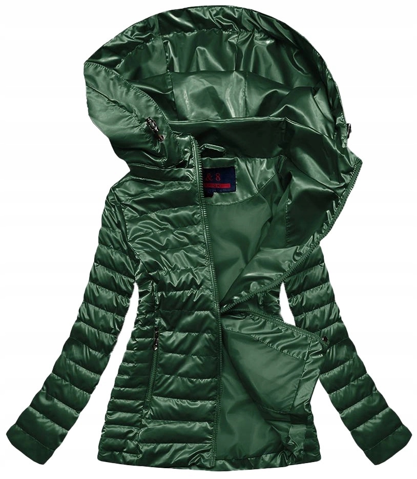Lesklá Dámská Bunda 2021-11BIG Zelená 50