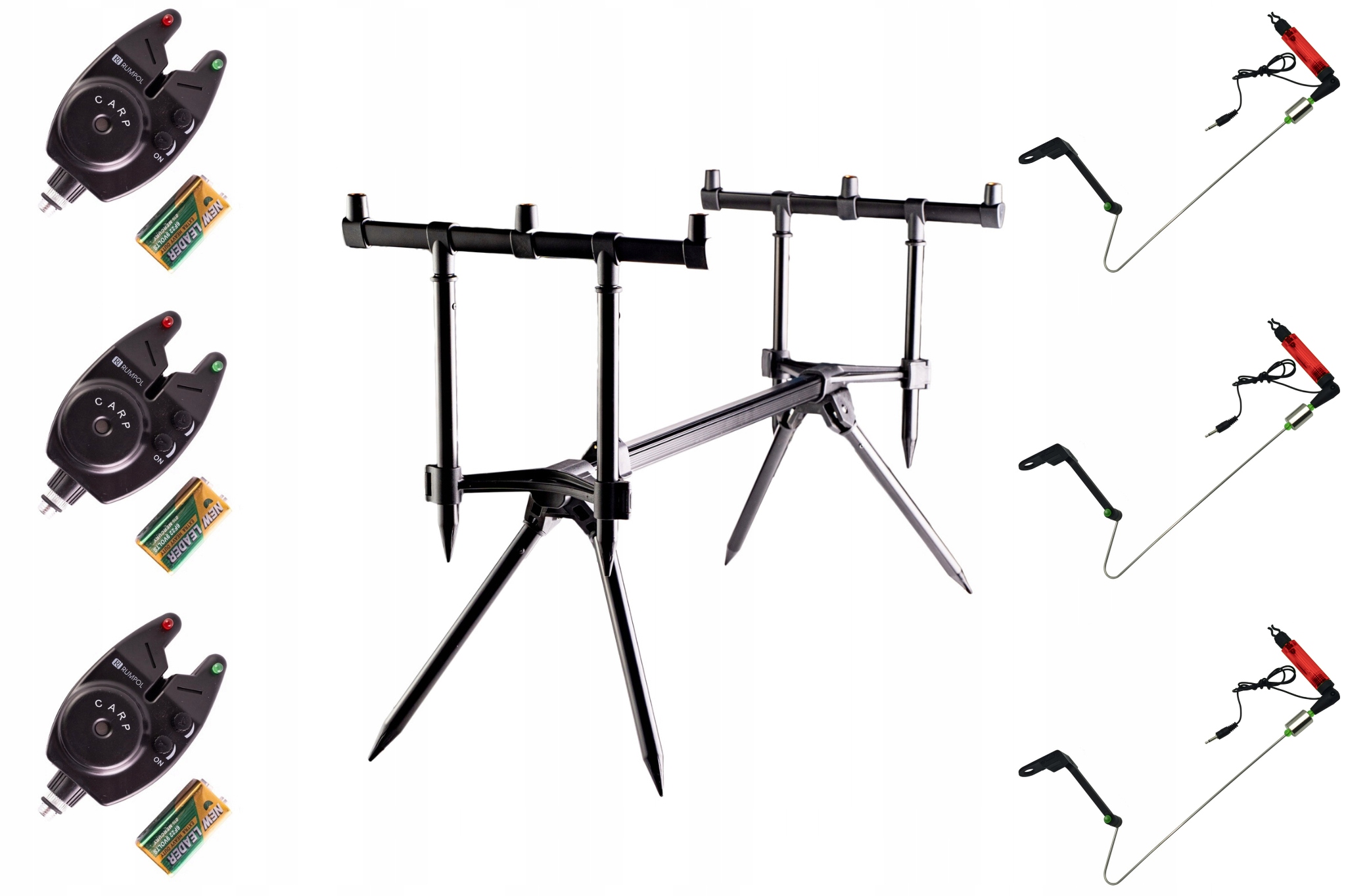 Kaprový Set Rumpol Pro 3 Pruty 3 Signalizátory 3 Swingery