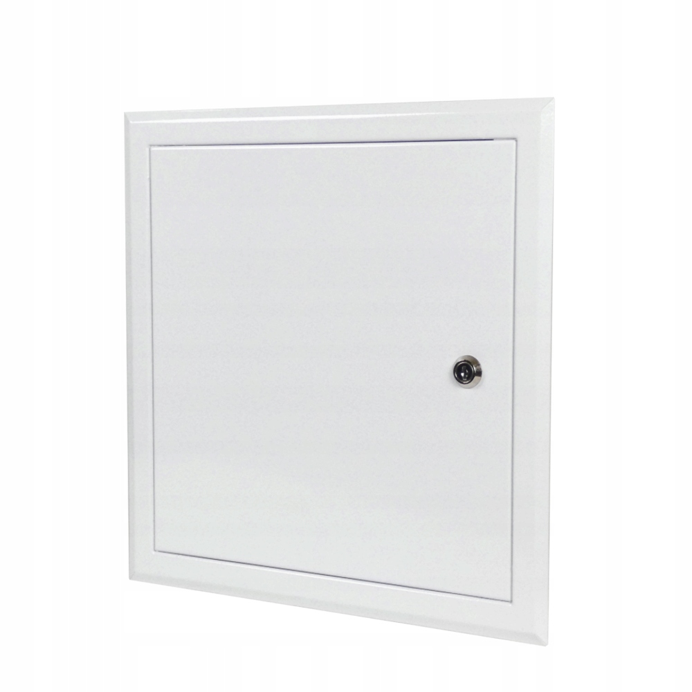 Drzwiczki rewizyjne 400 x 400 mm DR-2 metalowe białe na klucz Laco