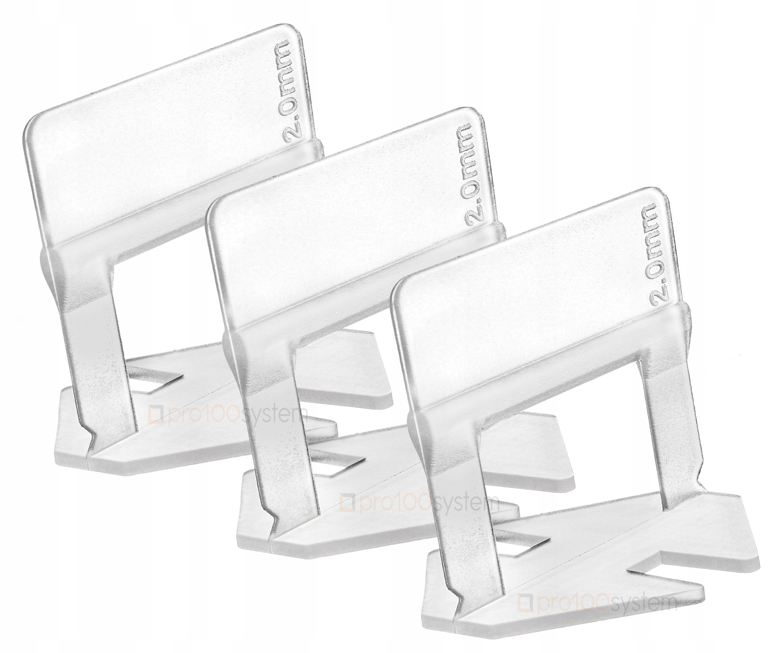 SYSTEM POZIOMOWANIA PŁYTEK 500 x KLIPSY 2mm EAN (GTIN) 5904044976763