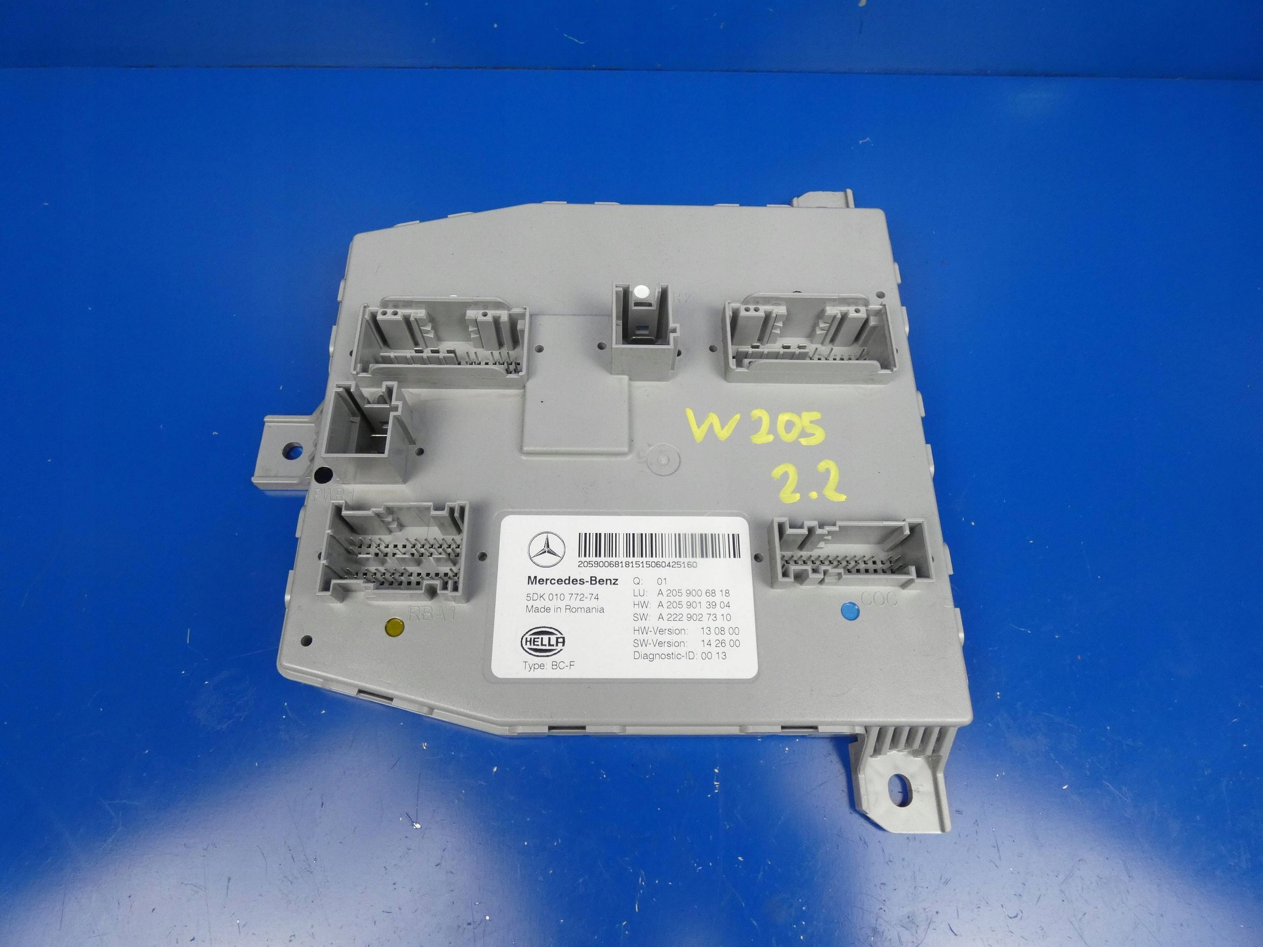 MERCEDES C class W205 GLC W253 module control unit compartment SAM