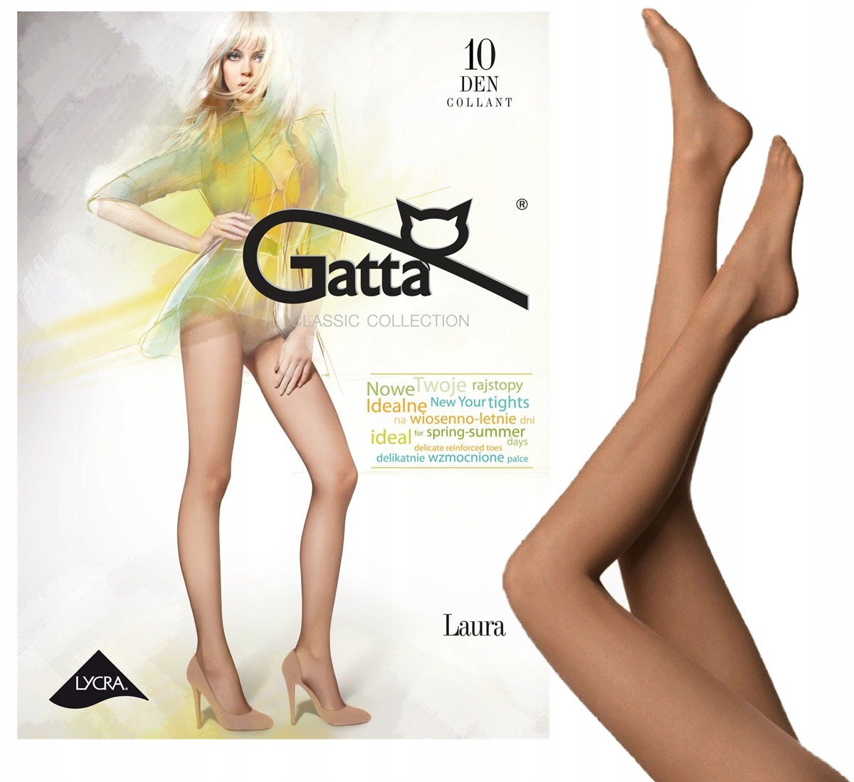

Rajstopy Gatta Laura 10 Den 2-S beige