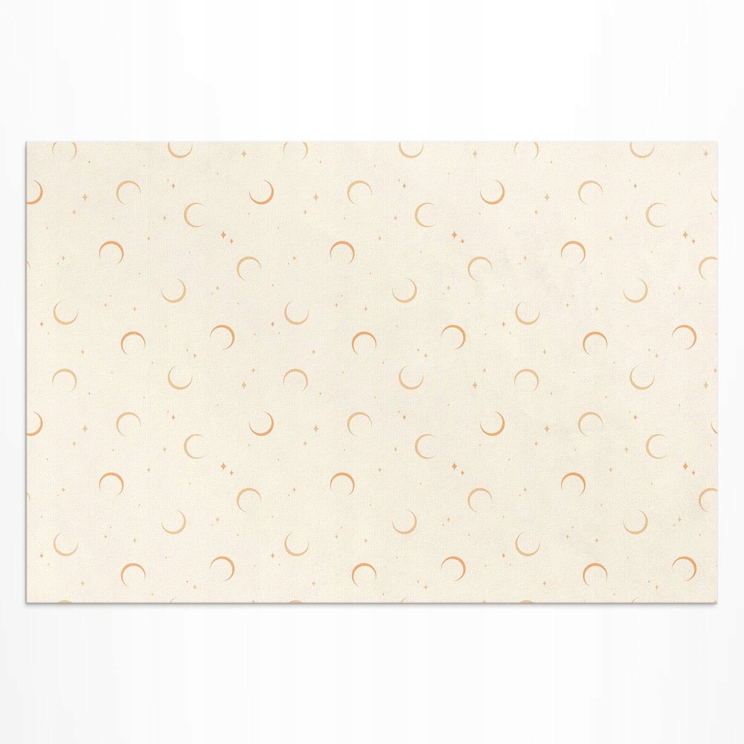Vinylový koberec s potlačou Drobné mesiace a hviezdy boho vesmíru 120 x 80 cm