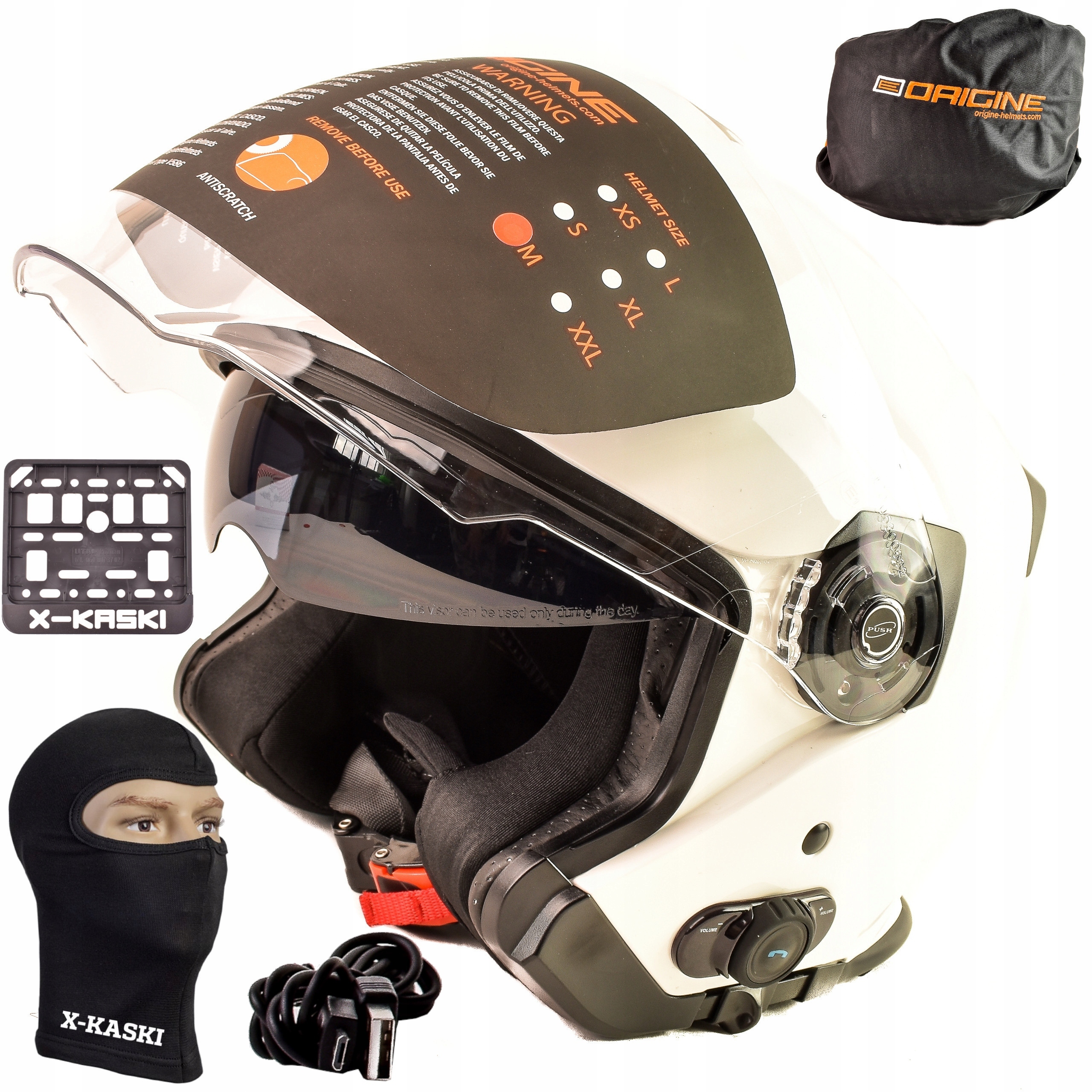 ORIGIN Kask Otwarty Palio INTERCOM BLUETOOTH XL