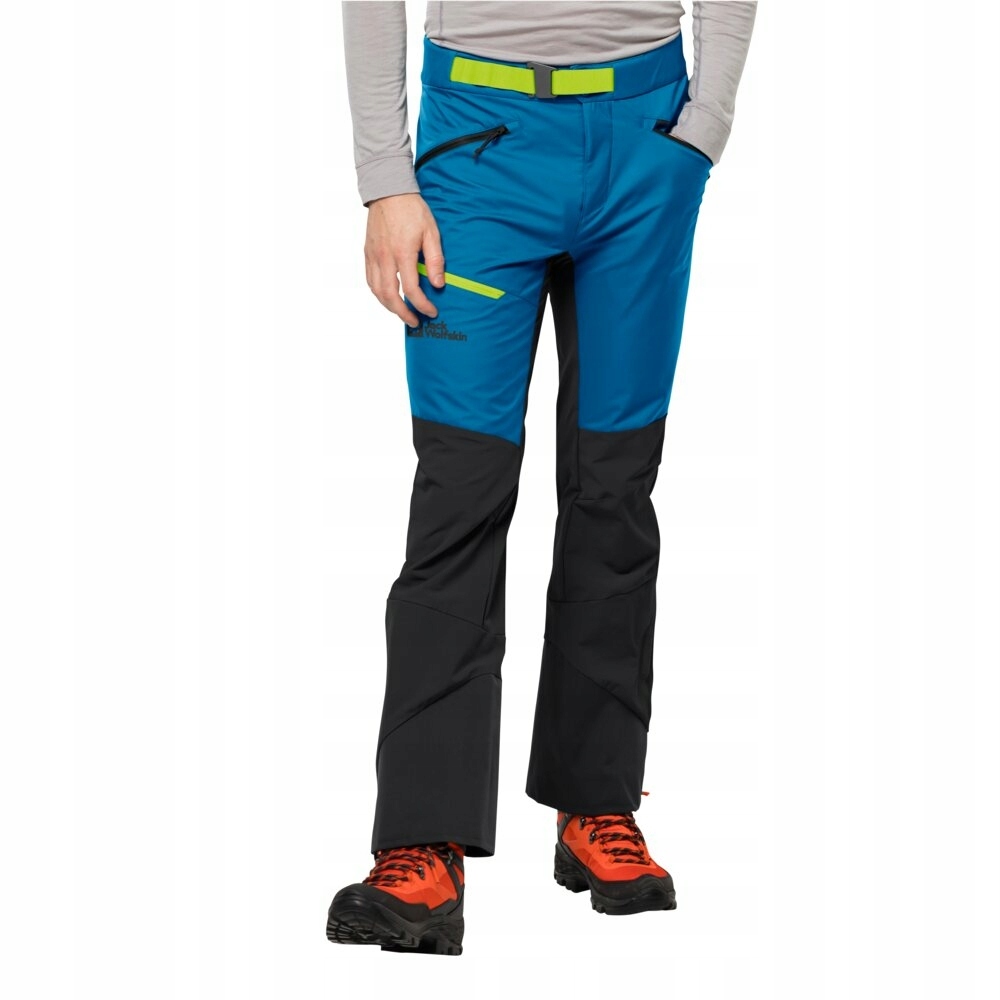 Pánské skialpové lyžařské kalhoty Jack Wolfskin Alpspitze modré XL 56