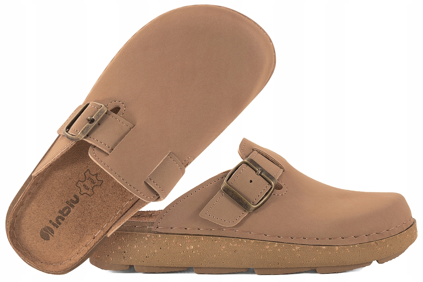 Inblu ED-24 Nazouváky Na Platformě Soft Pu mokka Béžová 36