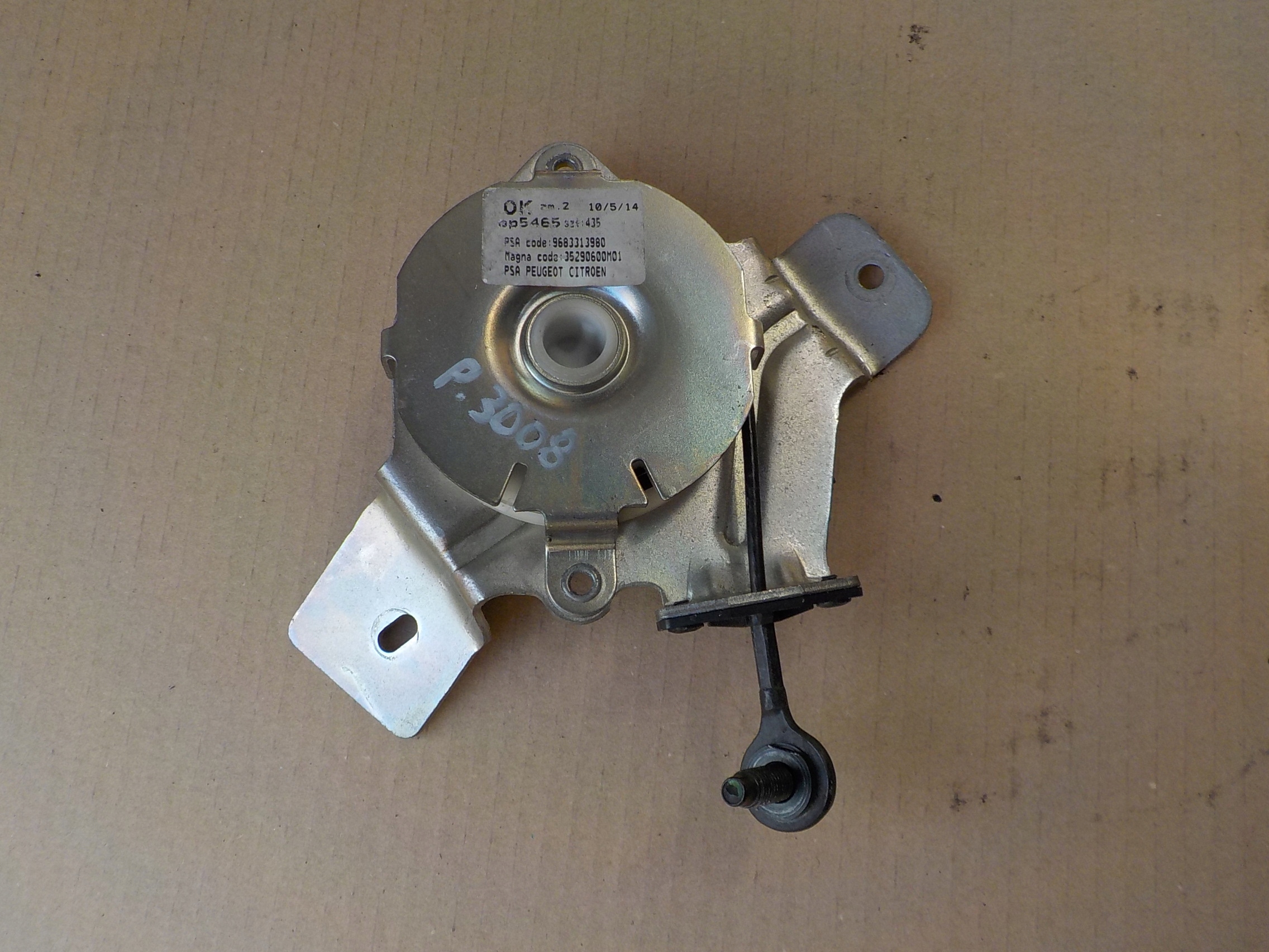 Mécanisme du capot Droite peugeot 3008 et 9683313980