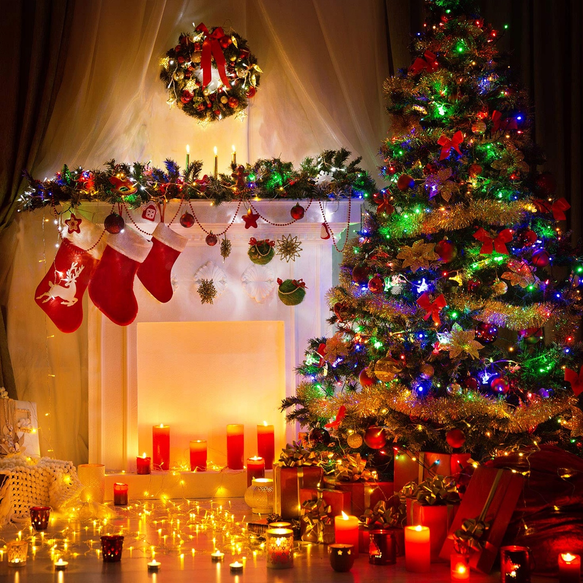 LAMPECZKI LED CIEPŁE ŚWIATŁO LAMPKI LEDOWE 2M DRUCIKI 20 LED BATERIE Marka Denix