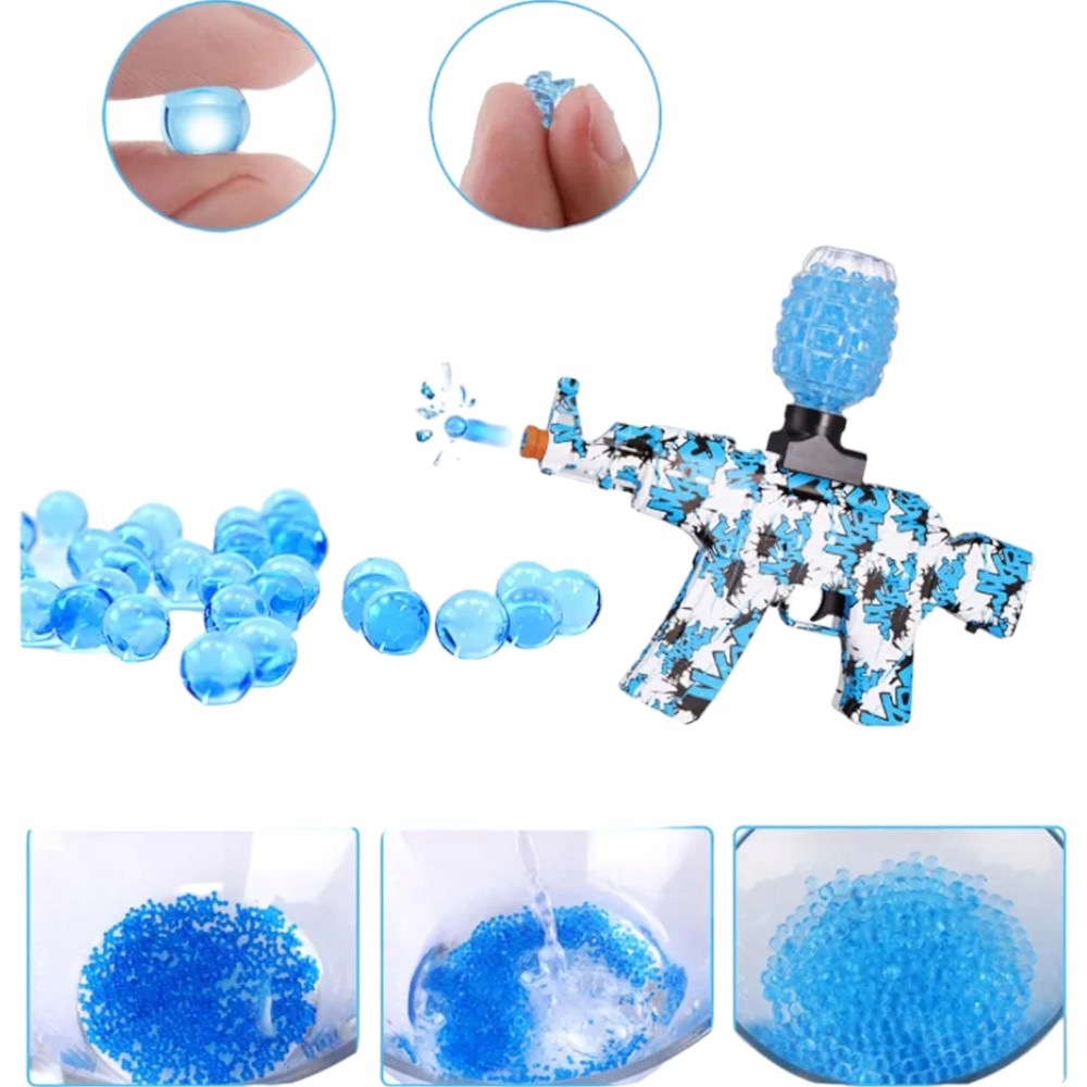 KARABIN 50000 SZTUK 7-8MM WODNE ŻELOWE KULKI PISTOLET RÓŻOWE KWIATY WAZON Kod producenta kulki żelowe