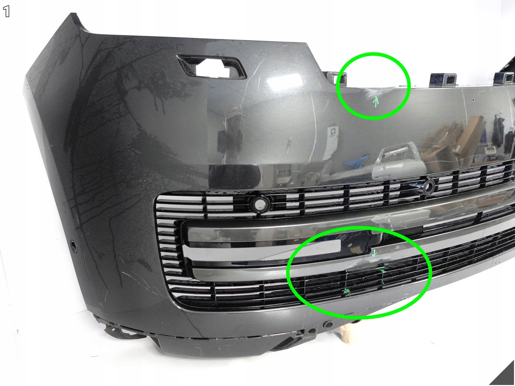 LAND ROVER RANGE ROVER L460 V 5 22- bumper + grid front (6xPDC/washers)