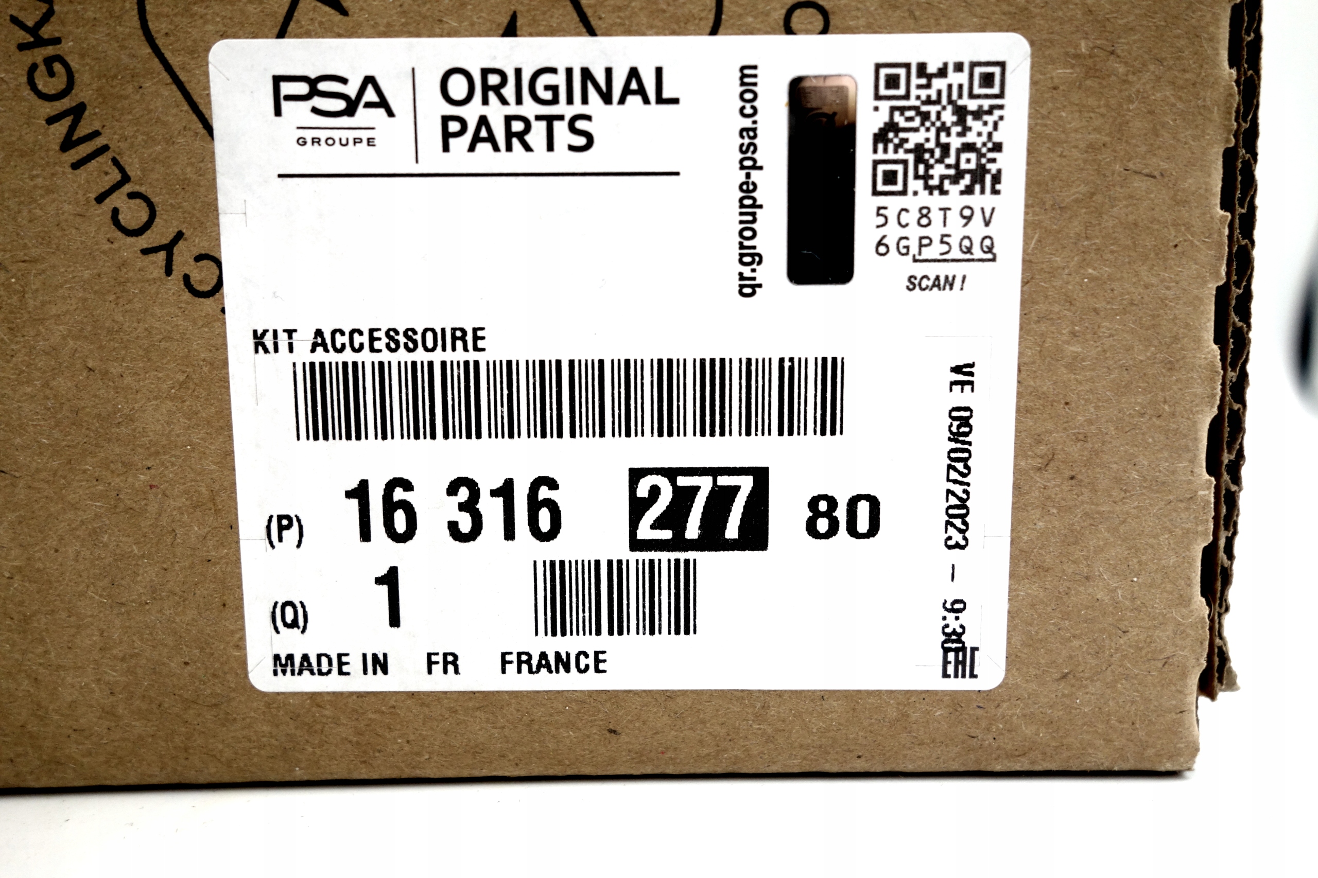 ZESTAW PASKA KLINOWEGO PSA Numer katalogowy oryginału PSA1631627780 1631627780