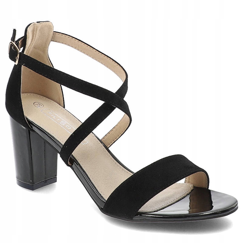 Černé sandály Filippo Elegantní dámské boty
