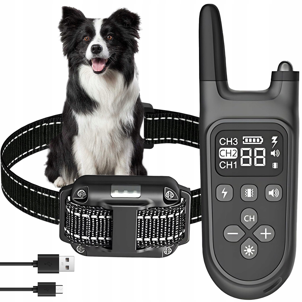 Levně Obojek pro psa Treser 4 režimy regulace intenzity 800M Dosah