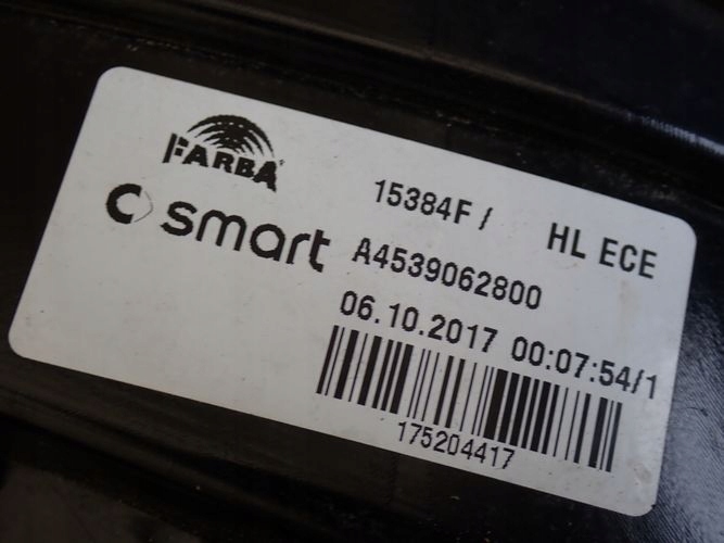 SMART 453 W453 light right rear rear part
