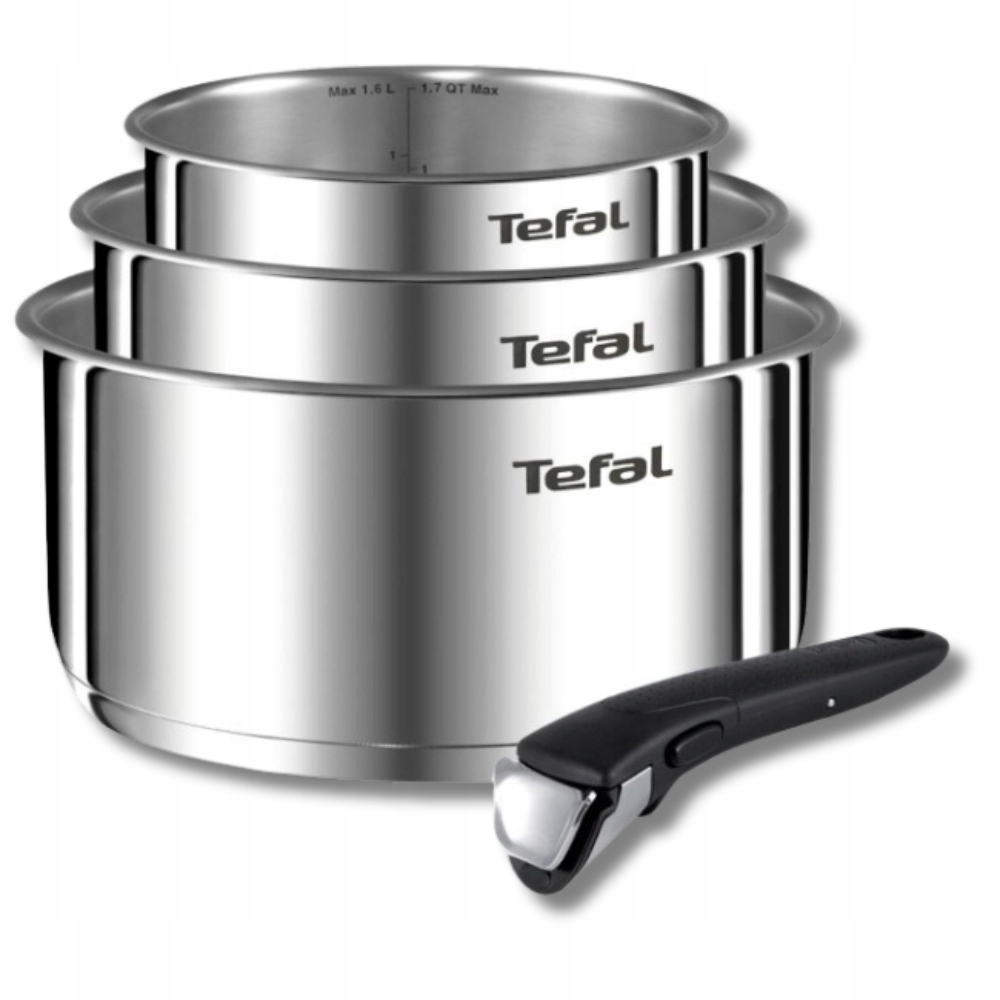 súprava hrncov na hrnce Tefal nerezová oceľ 16 18 20 cm Indukcia