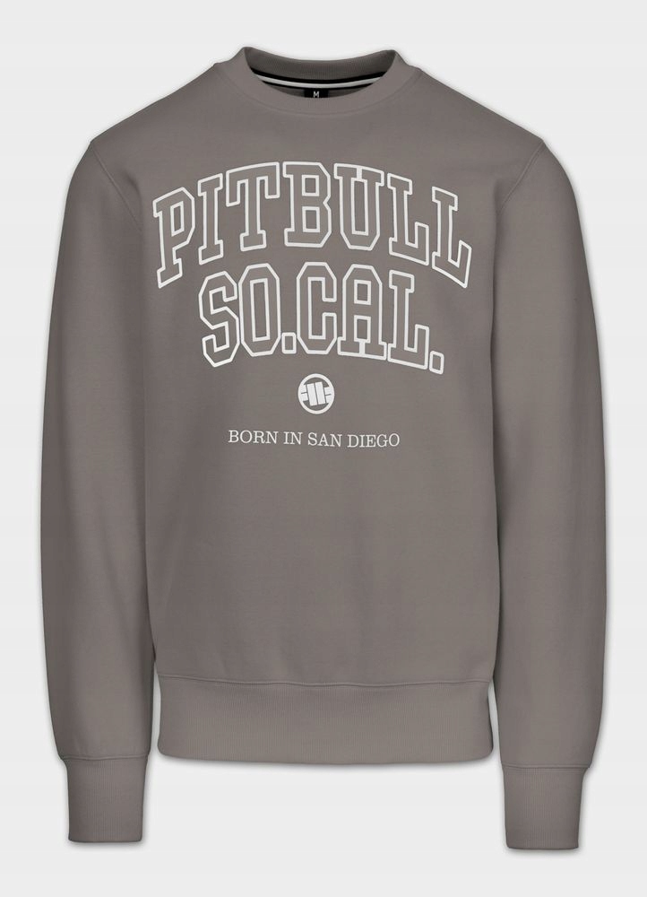 Pánská Mikina Pitbull So Cal Crewneck s potiskem na přední straně Mikina Bez Kapuce