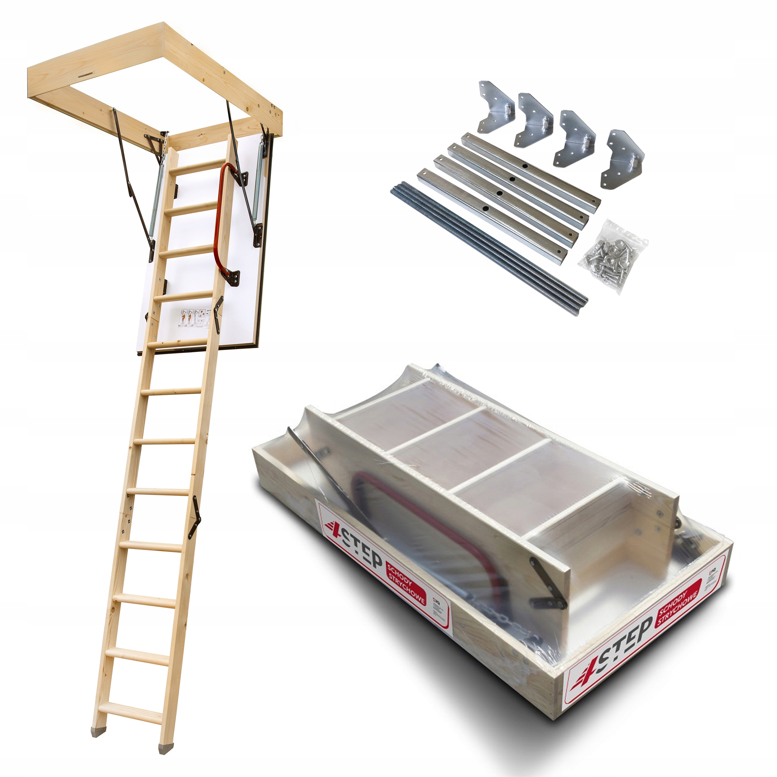 Půdní schody Výlez Půda 0,86 W/m2K Extra 46 mm 120x60 Montážní sada