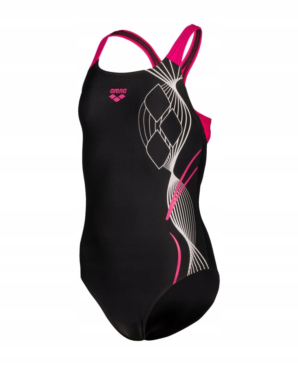 Plavky Arena Swim Pro Logo Černo růžové Vel 28 Věk 6-14