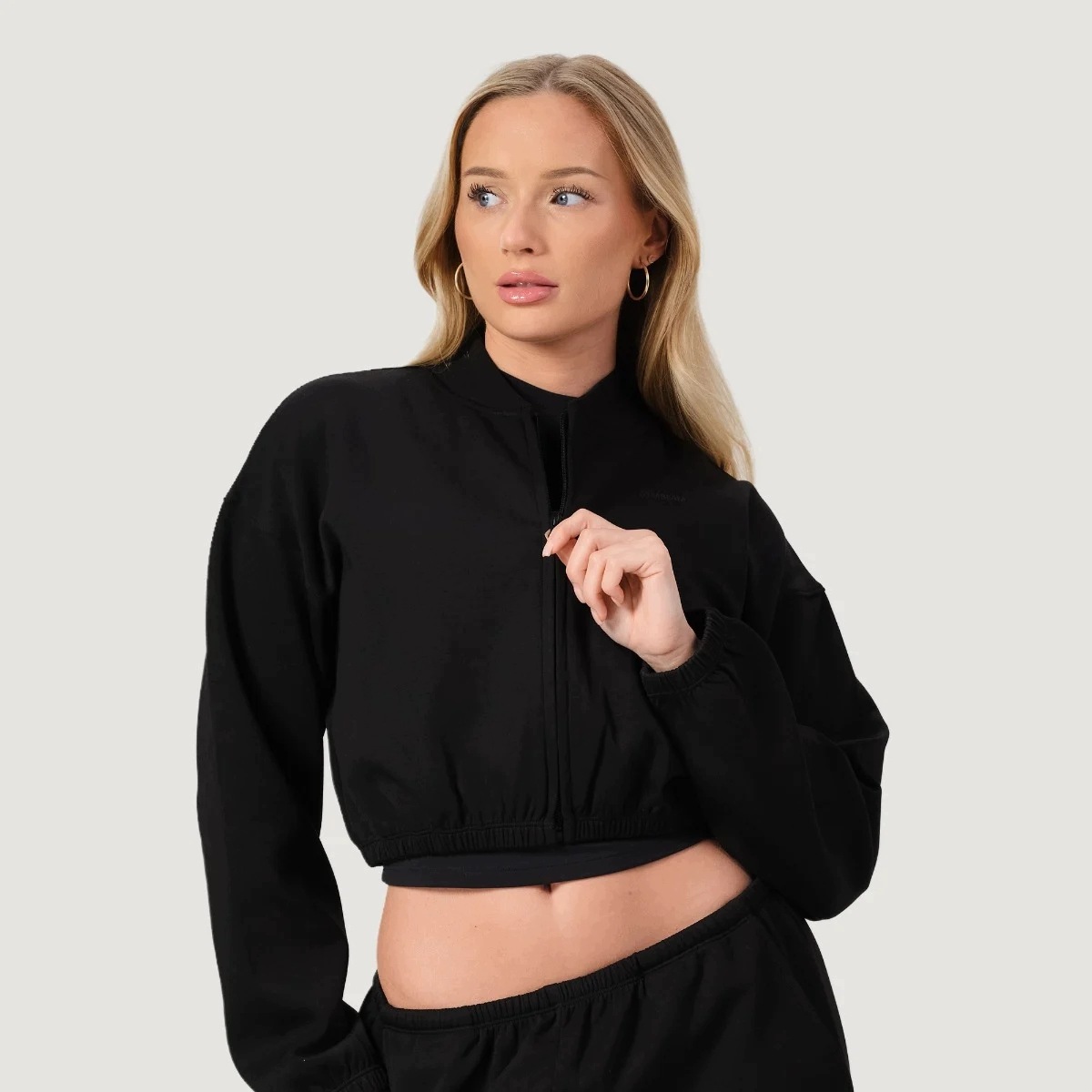 GymBeam Damska bluza Zip-Up Neo Black M