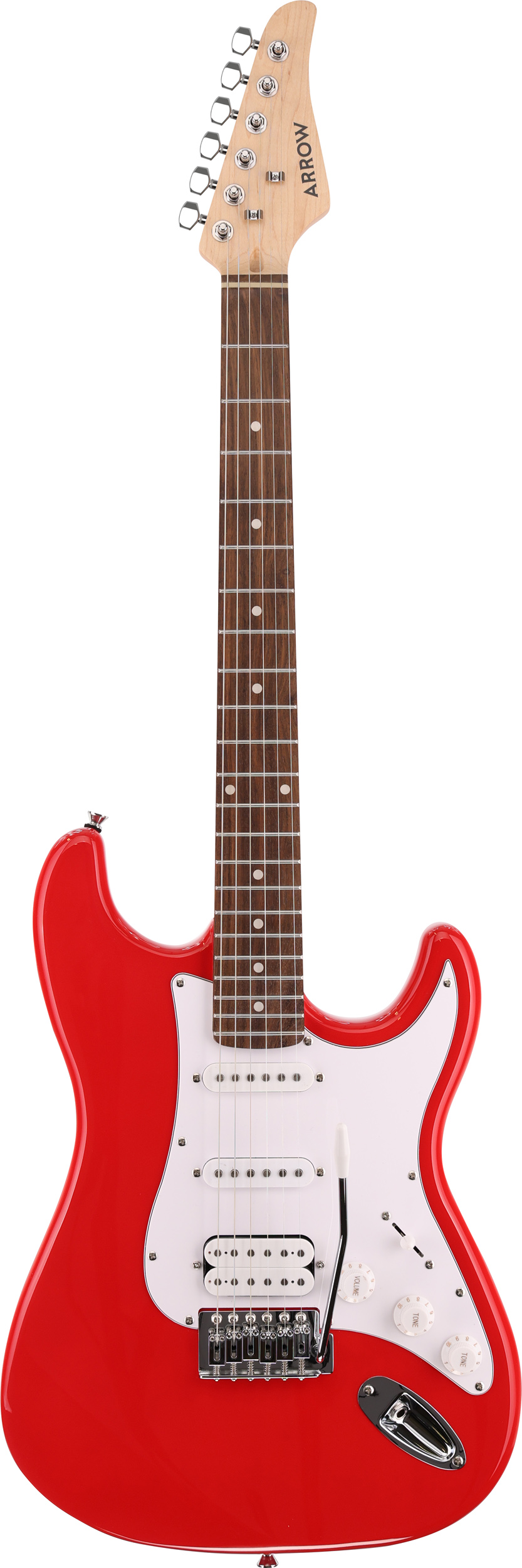 Arrow Tonecaster St 211 Hot Rooster Rosewood/white Hss Gitara Elektryczna