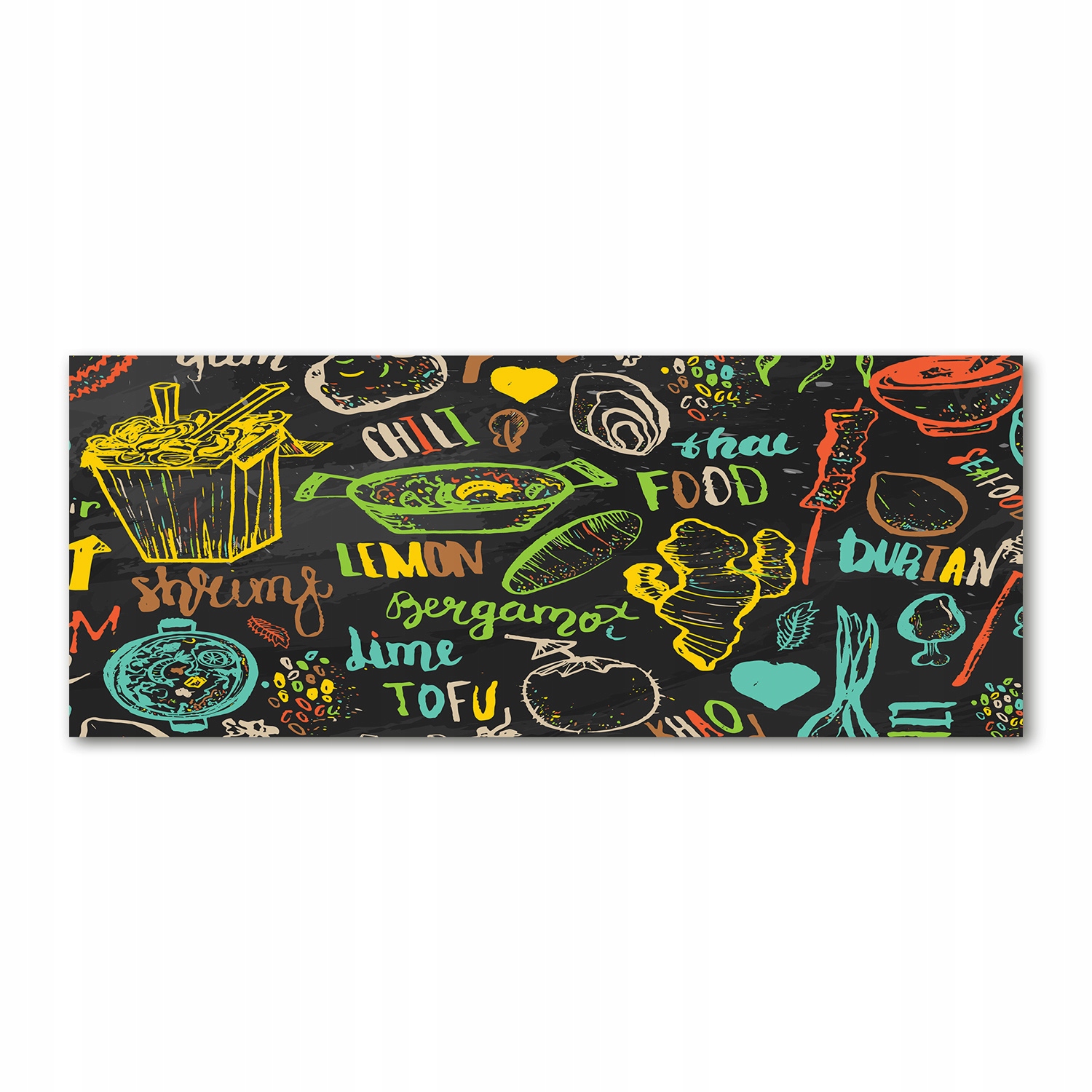 

Foto obraz szkło akryl Tajskie jedzenie 125x50 cm