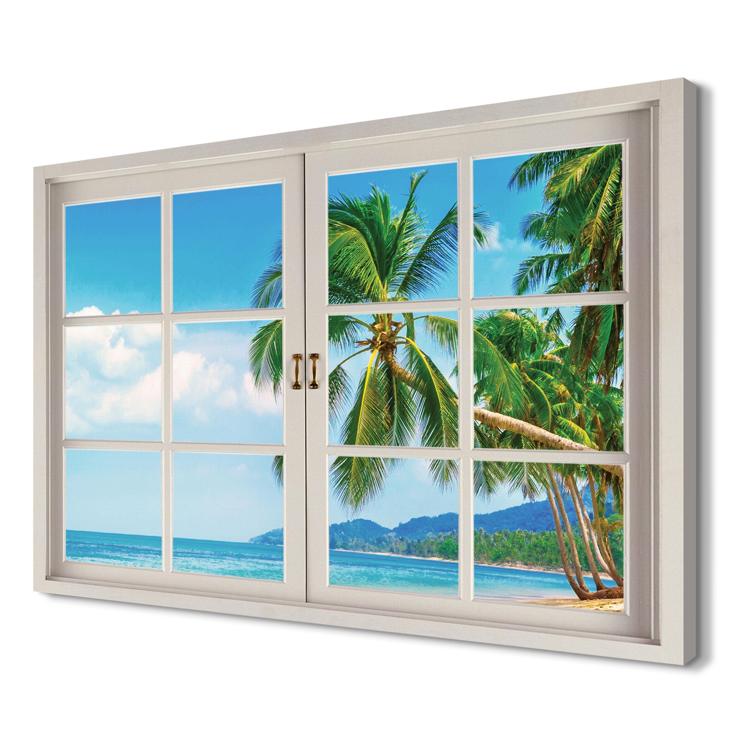 

Plaża Palmy do sypialni 120x80 Obraz na płótnie 3d