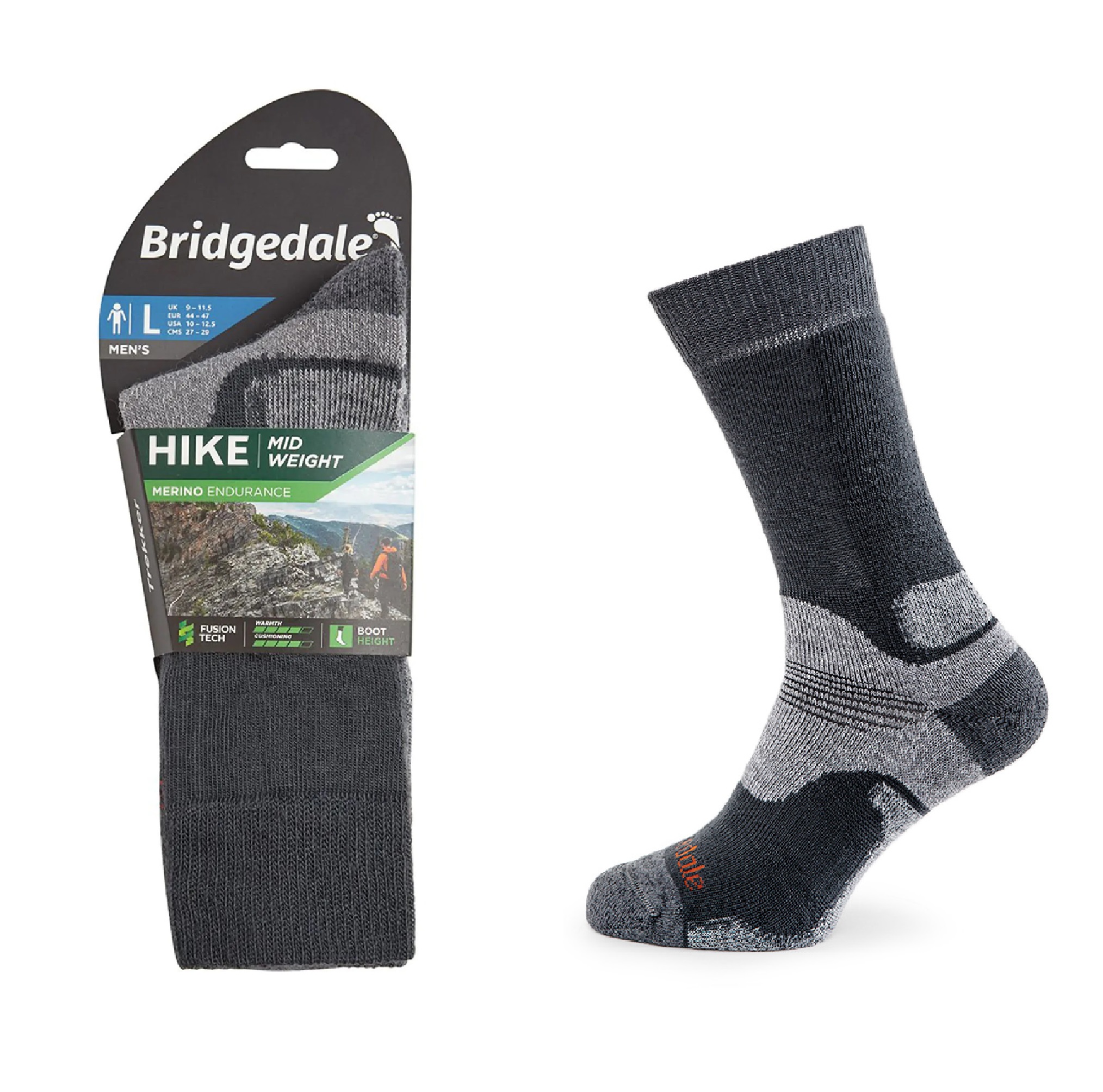 Skarpety Bridgedale Hike Mw End Bo Ori gunmet S