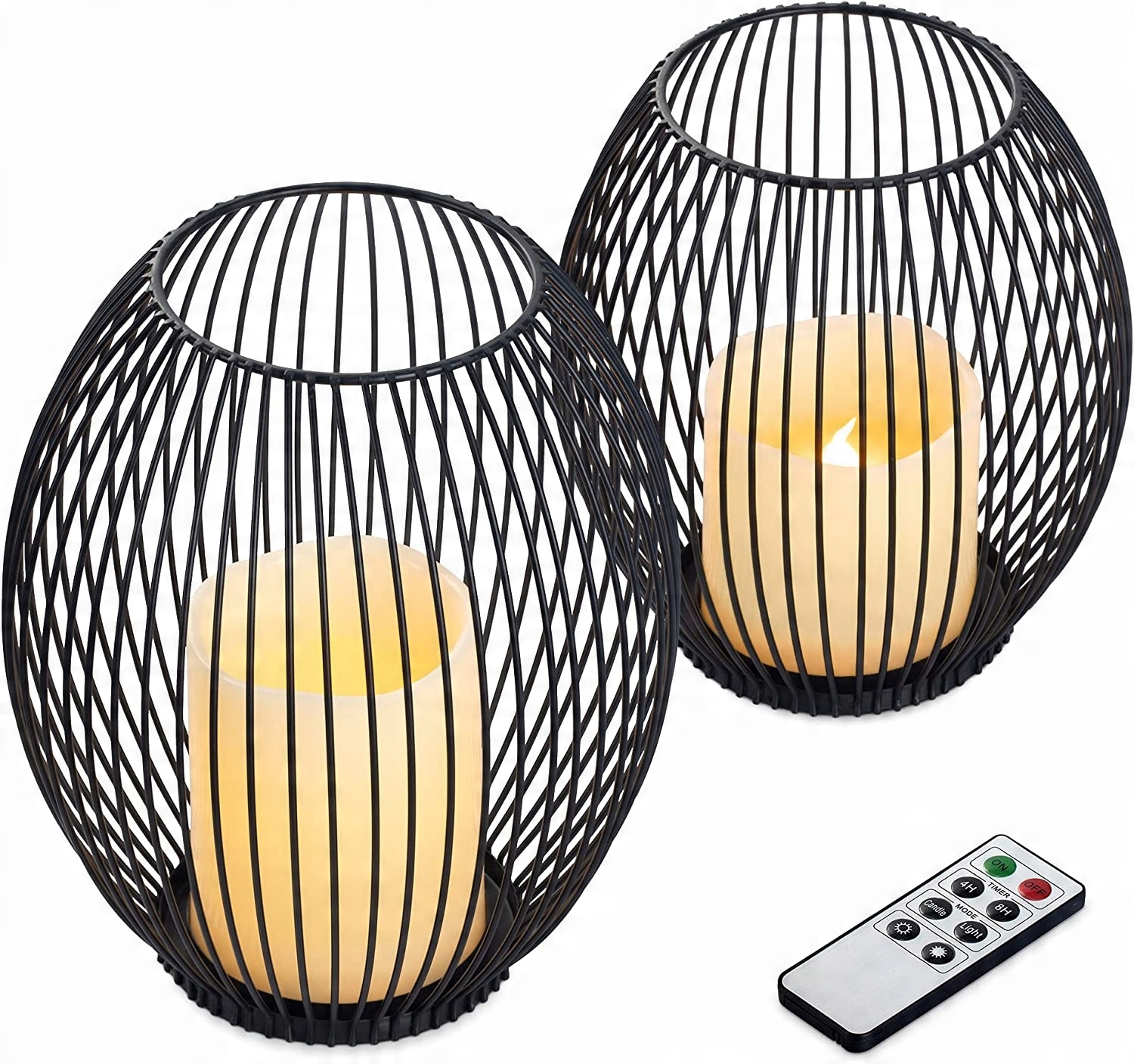 

Lampion czarny latarnia taras świecznik Loft x2szt