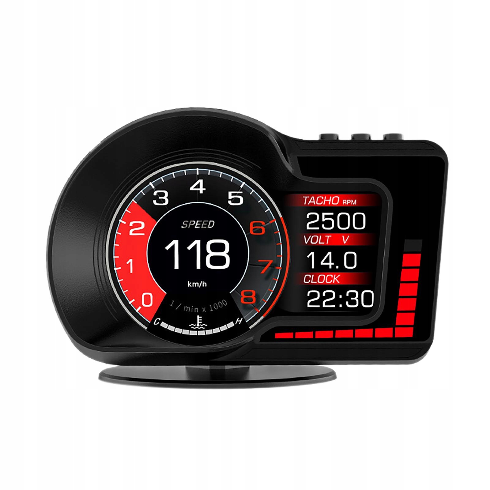 Wyświetlacz samochodowy HUD Wyświetla prędkość pojazdu i wysokość