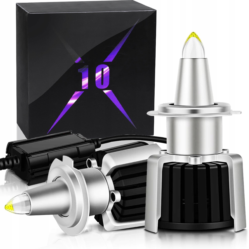 Set Led Žárovky H7 R10 Csp 360° 12000lm 120W Retrofit Canbus