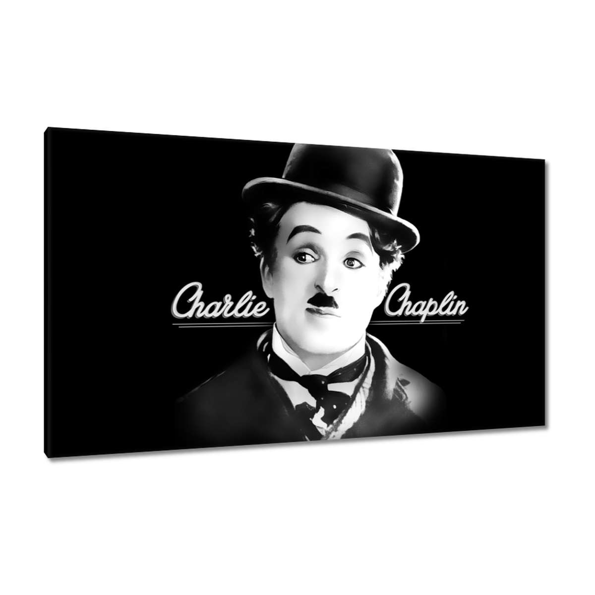 Obrazy 120x70 Charlie Chaplin Klobouk
