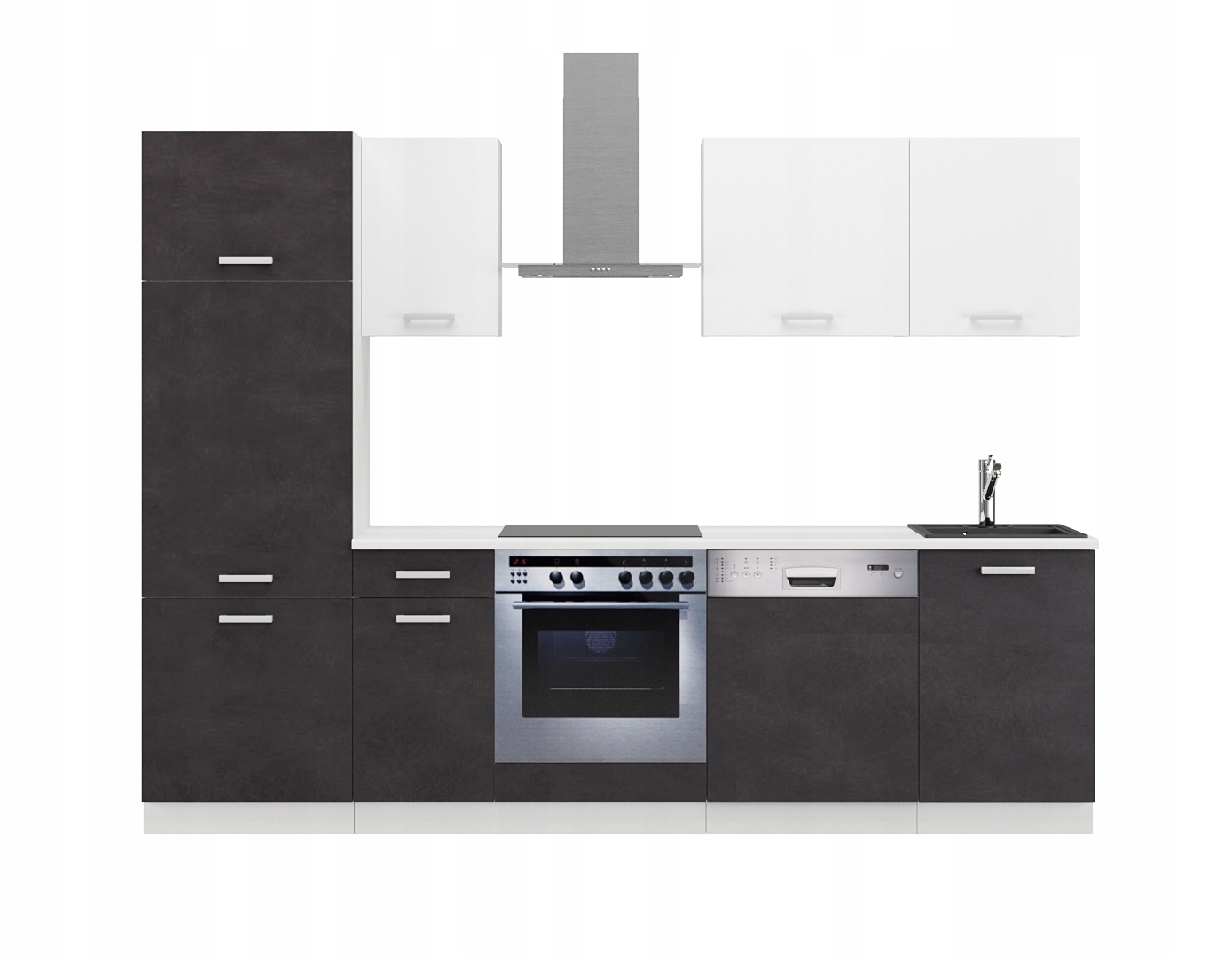 Kuchyňský nábytek Kuchyňská Linka Matera Bílá 270 cm