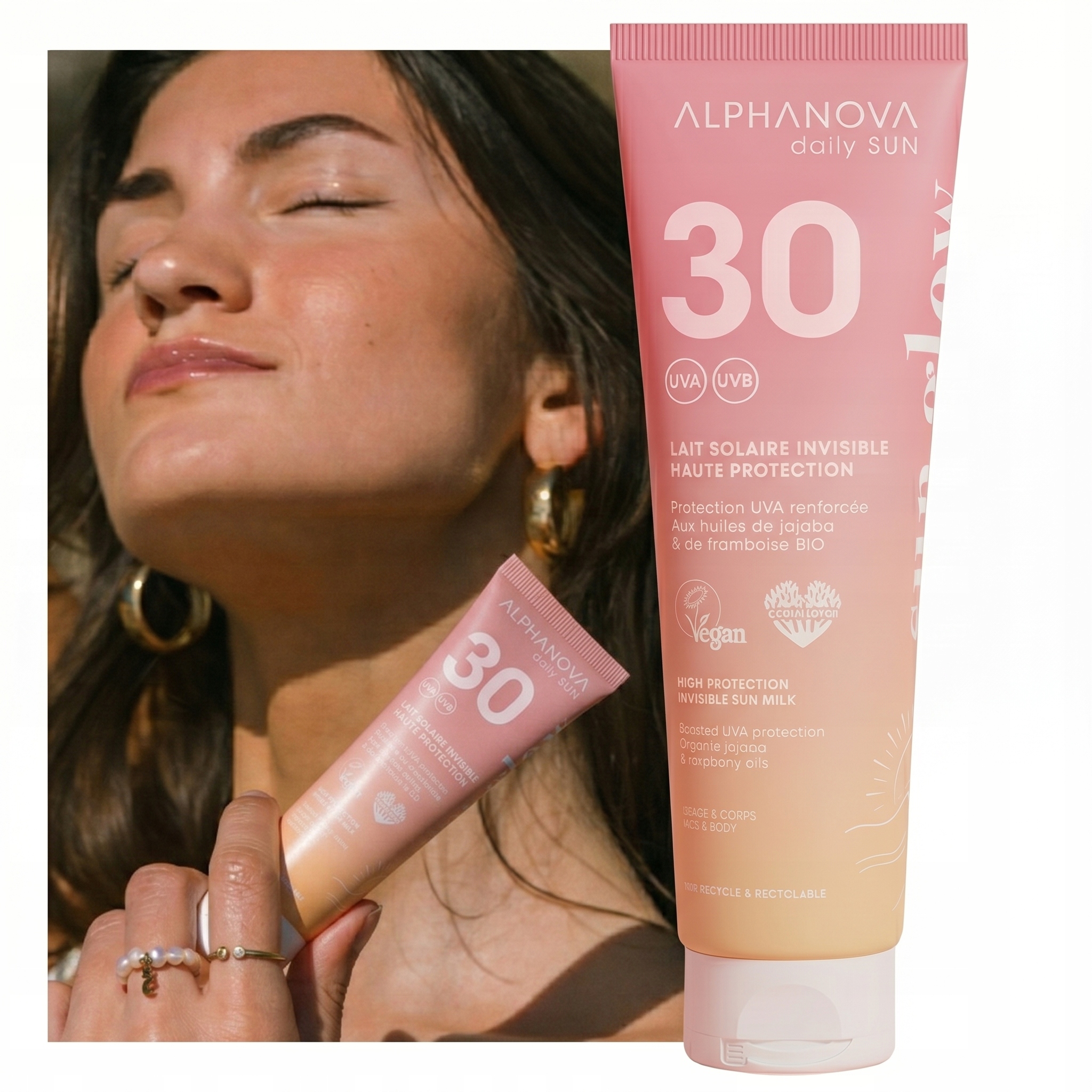 Sluneční mléko Alphanova Daily Sun Glow SPF30 Bronzující 125 ml