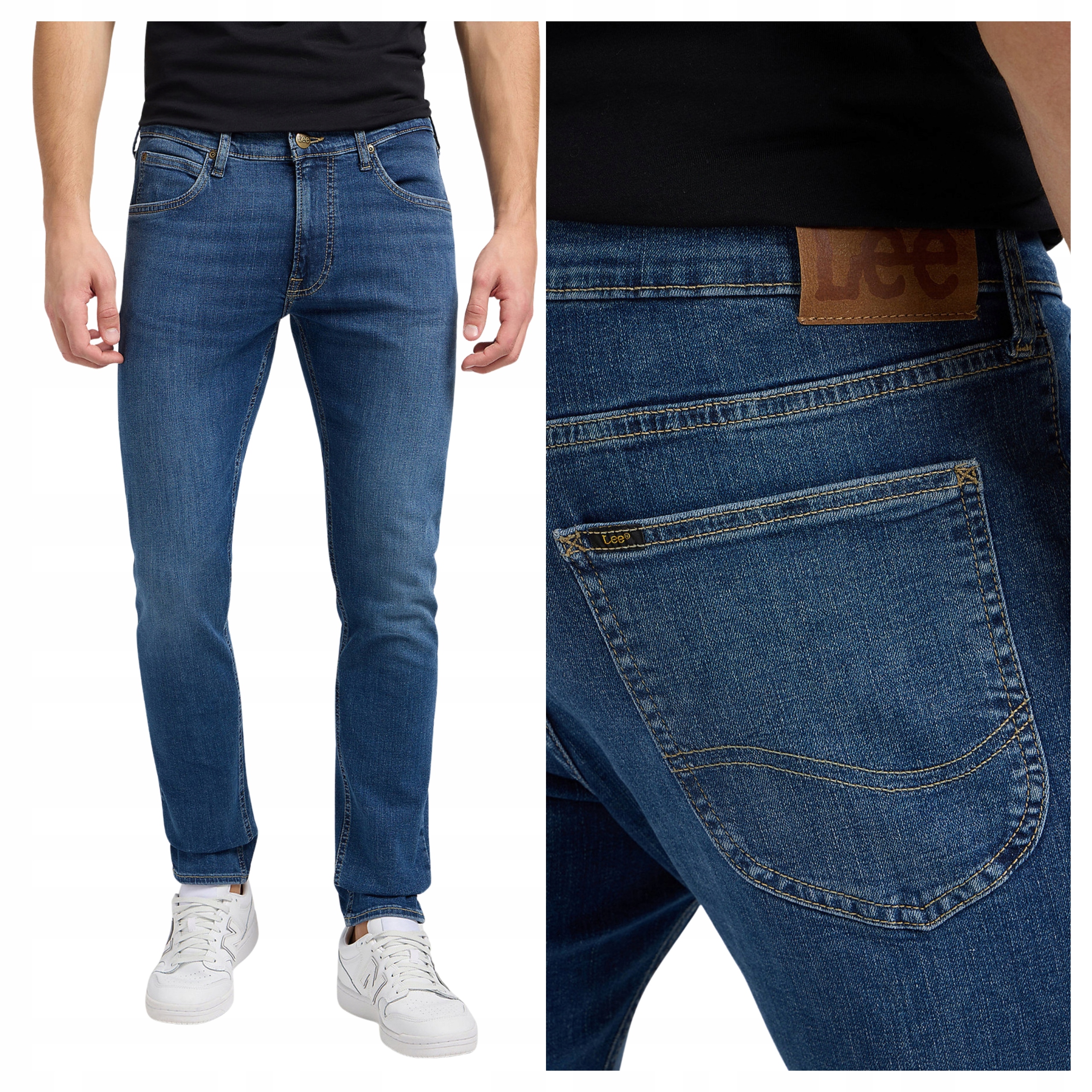 Pánské džínové kalhoty Lee Luke East New York Přiléhavé Denim W34 L30