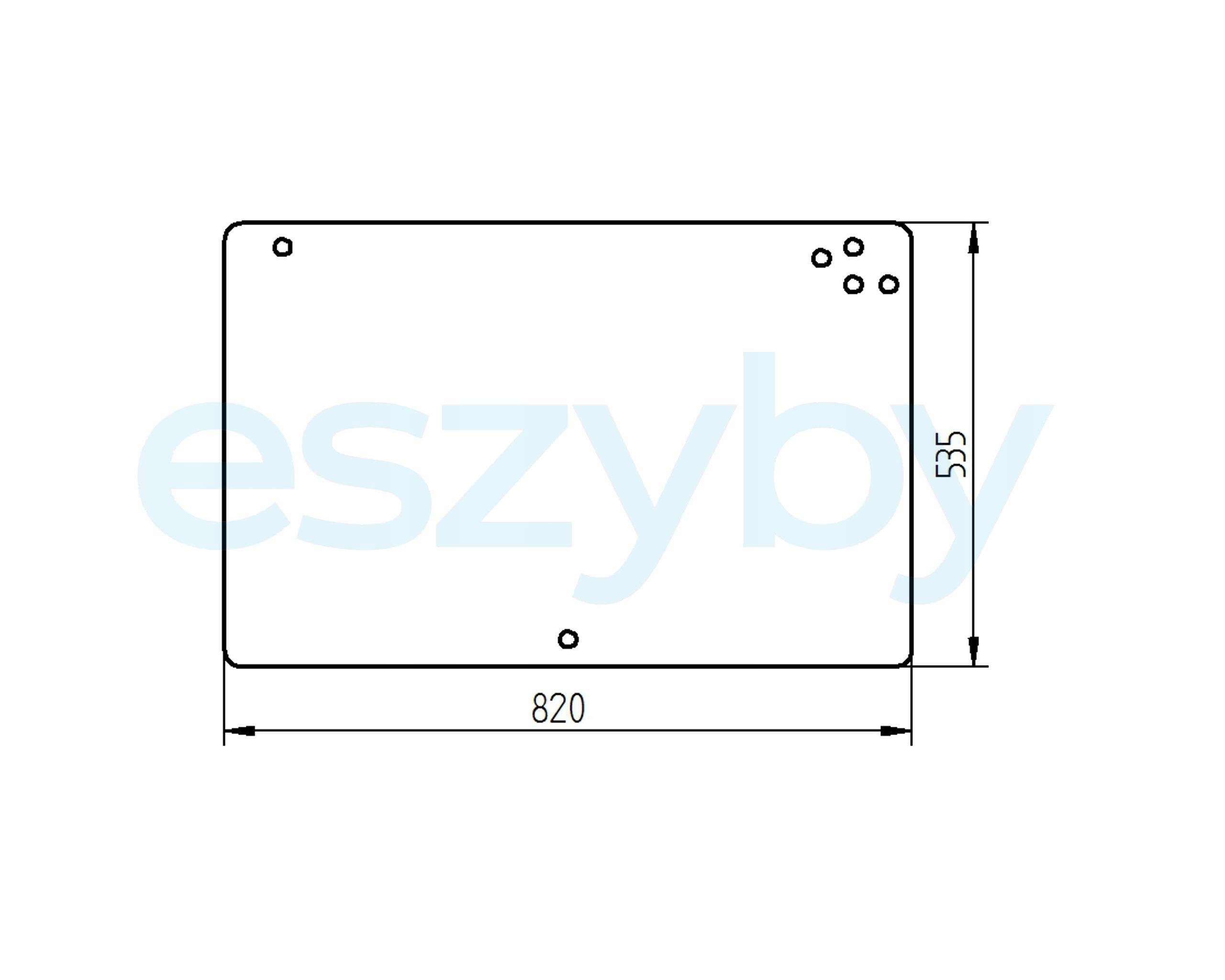 sklo nabíječka Merlo zadní 044200