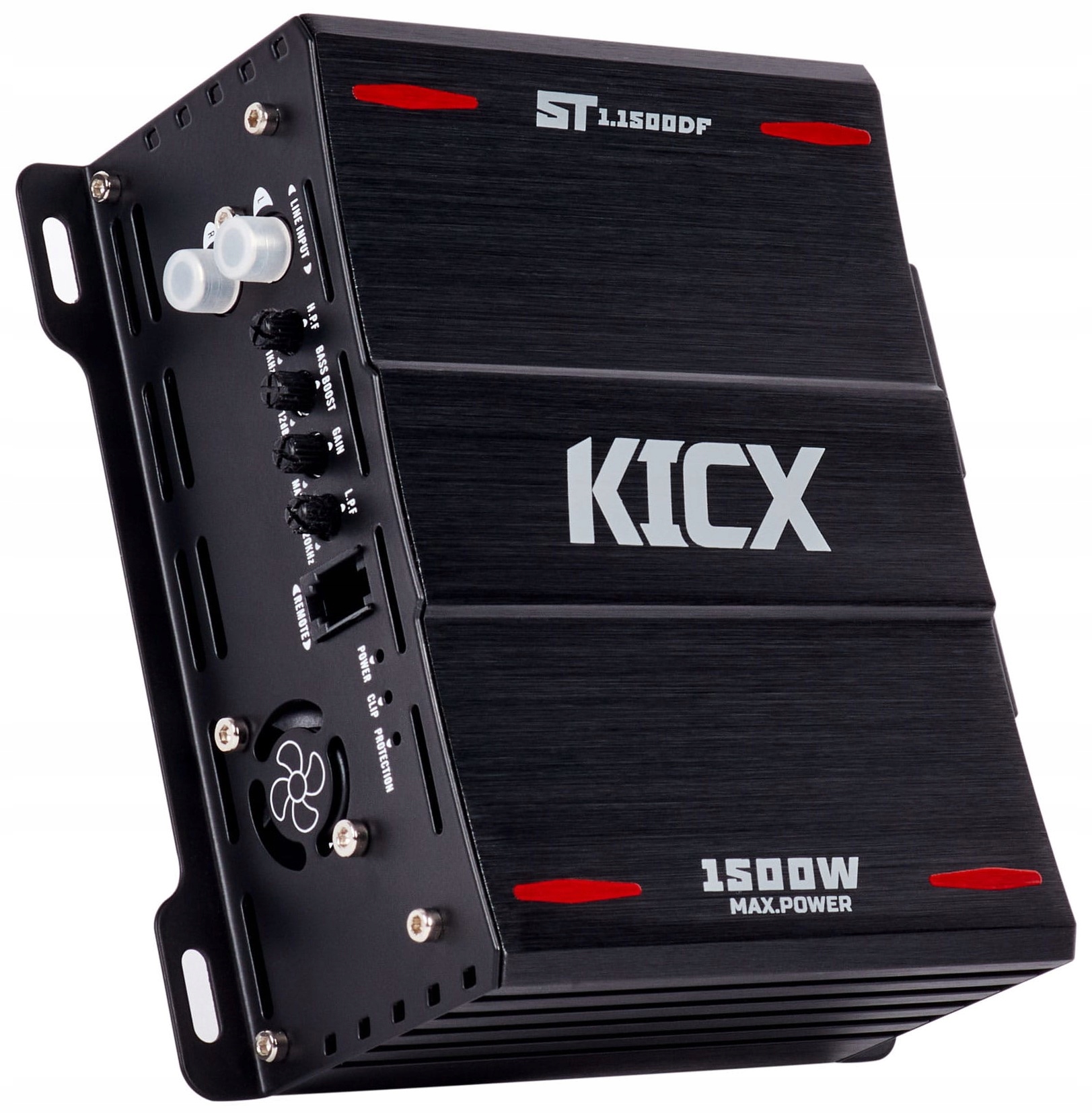 Kicx ST-1.1500DF 1-kanálový Zosilňovač Monoblok 650/1050/1500W Rms Diaľkové Ovládanie