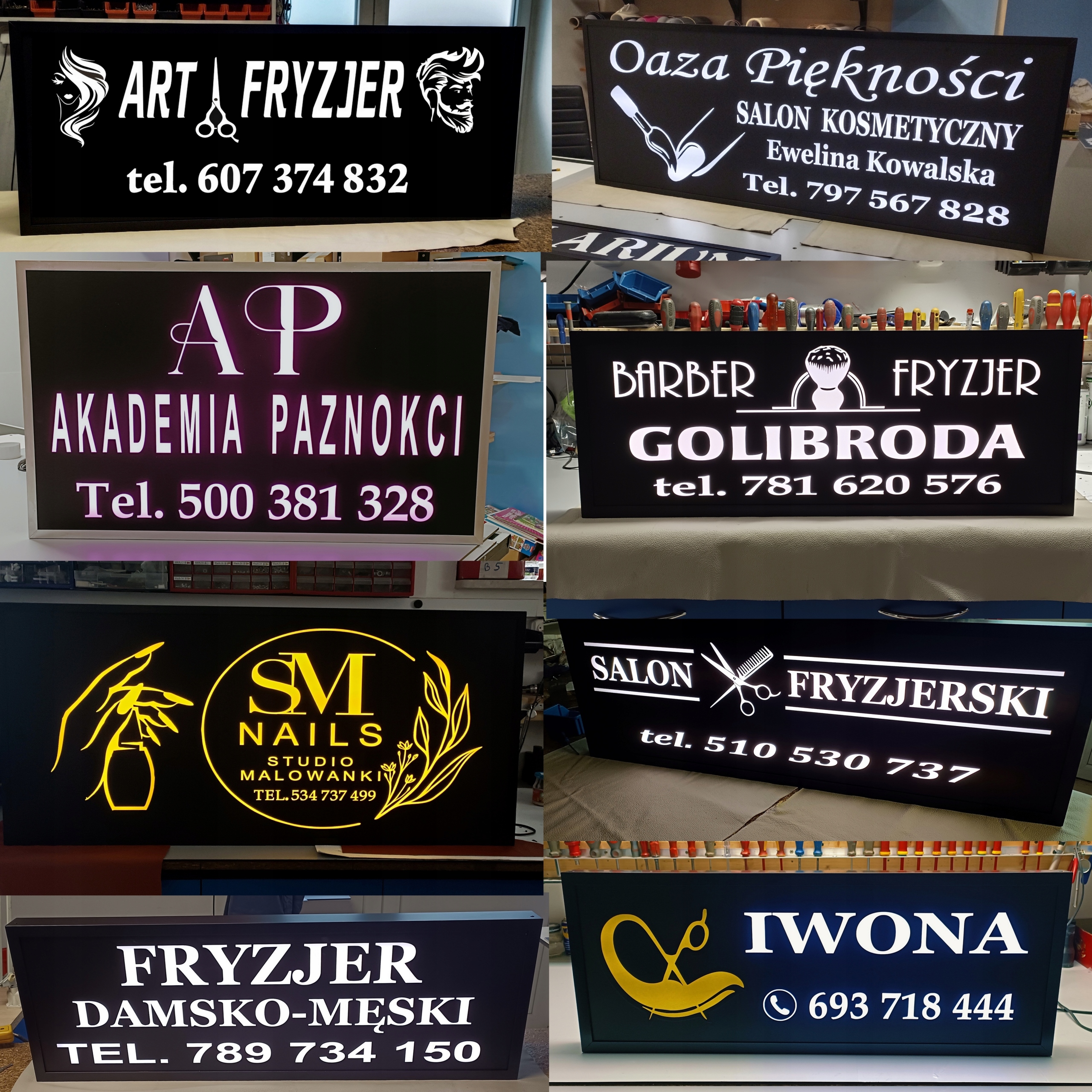 50x30 - NUMER DOMU Podświetlana Tablica led adres ulica baner nr domu 230v EAN (GTIN) 5906400057024