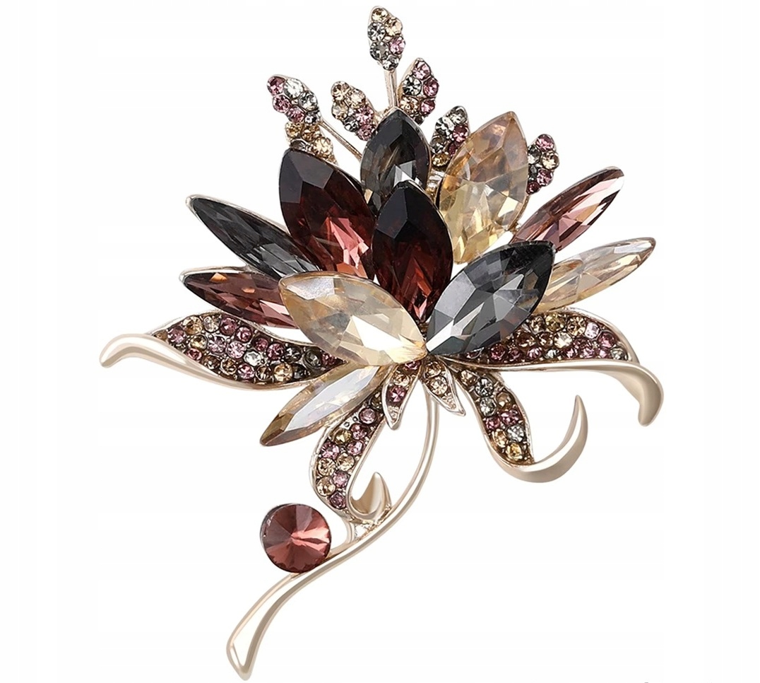 Broszka damska elegancka kryształy Brx1