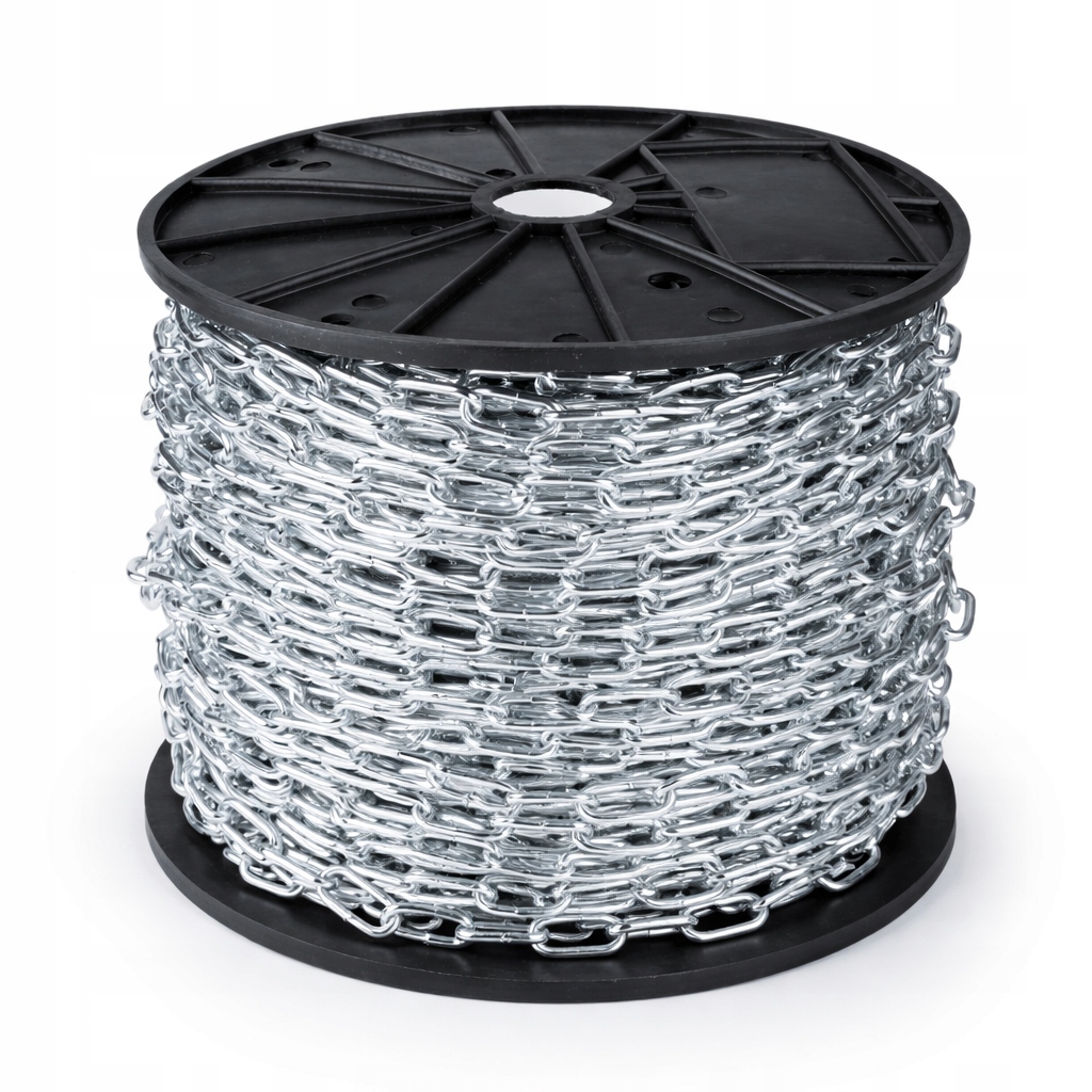 Pozinkovaný Řetěz 3 mm 100 m D1 280 Kg Z Nízkouhlíkové Oceli Rolka