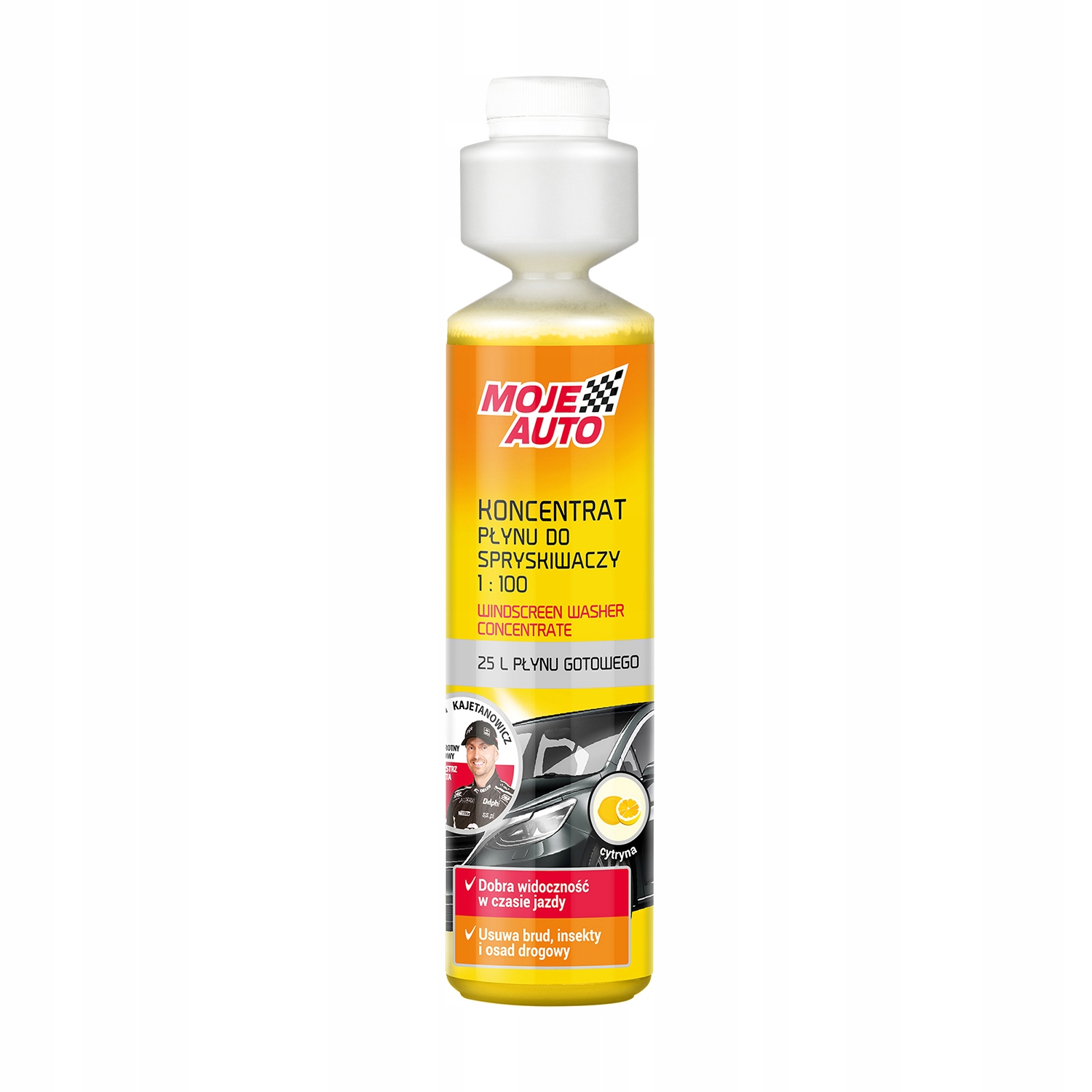 Koncentrat Letniego Płynu do Spryskiwaczy Moje Auto Cytryna 250ml Moje Aut
