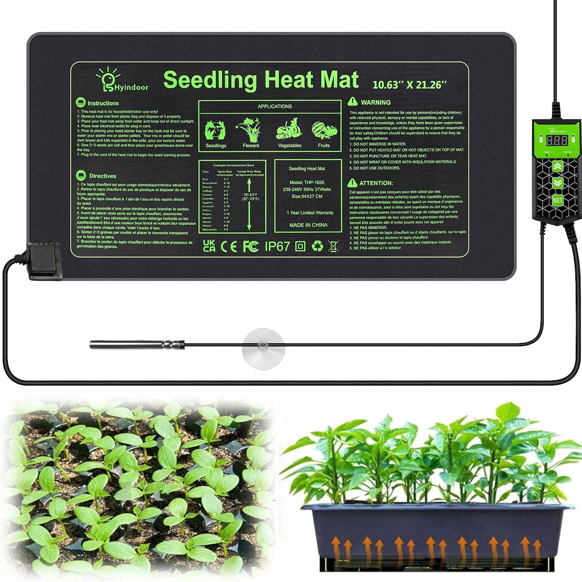 Levně Přídavná Vyhřívací Podložka, Vyhřívací Podložka Pro Sazenice, Vyhřívací Podložka Pro Rostliny
