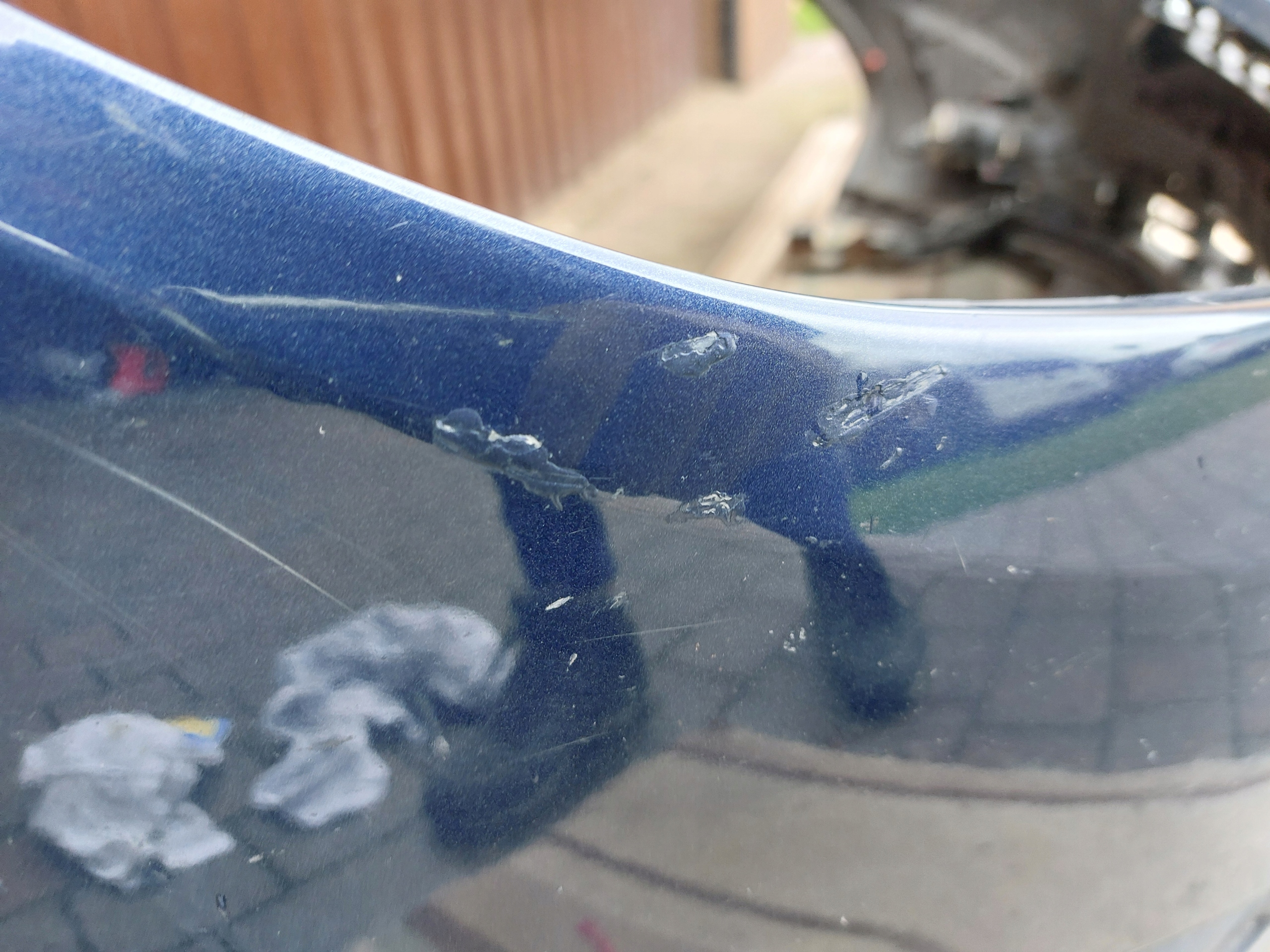 OPEL MERIVA B II bumper front front ORG PDC blue