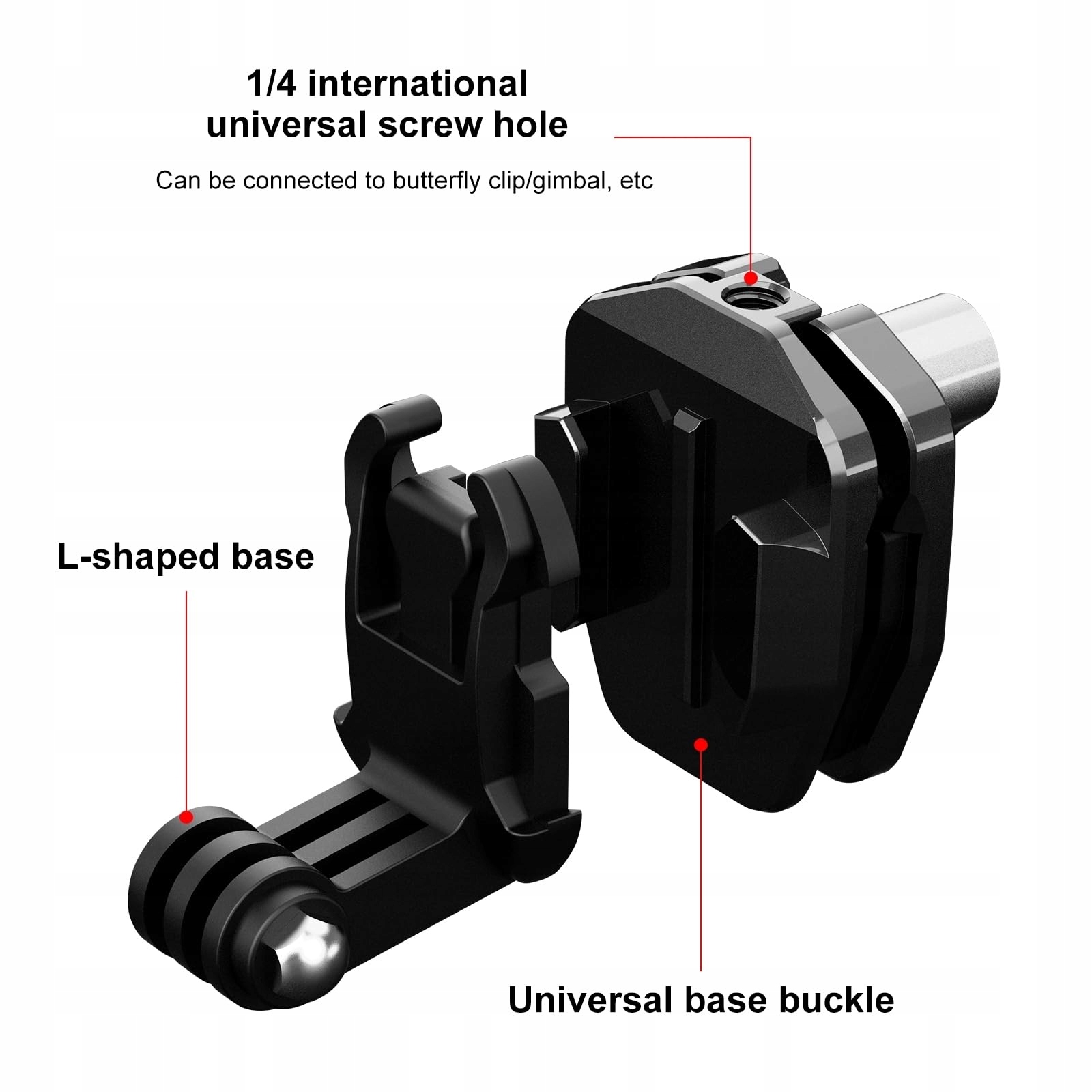 PULUZ Uchwyt Motocyklowy Do Kamer GoPro Osmo Insta360 Action — miniatura 3