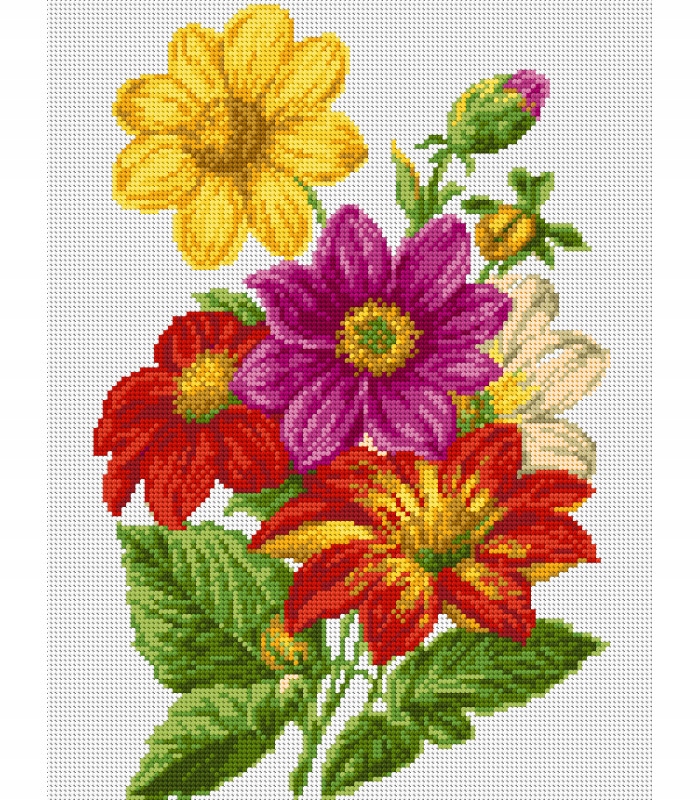 Sada Ariadna kanva mulina vyšívací jehla 30x40 8042